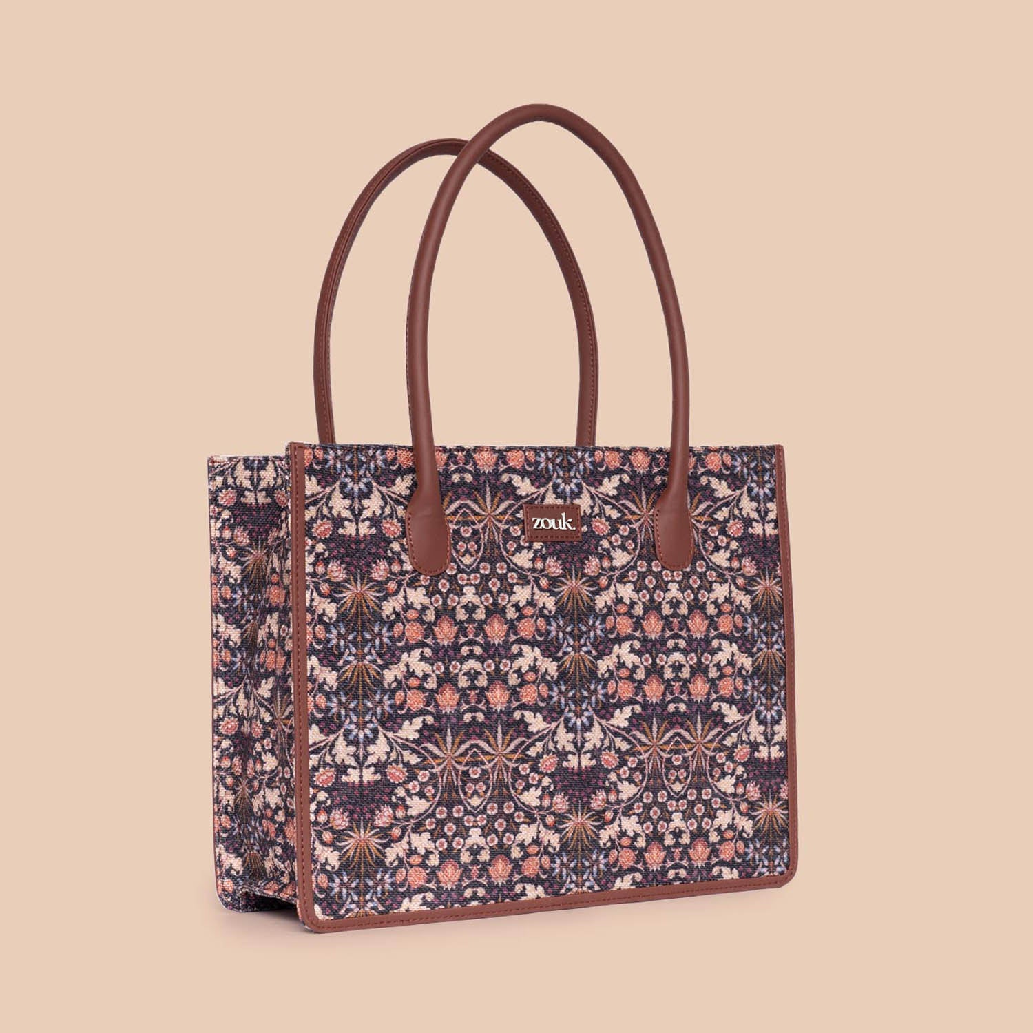 Kashmir Blooms Book Tote