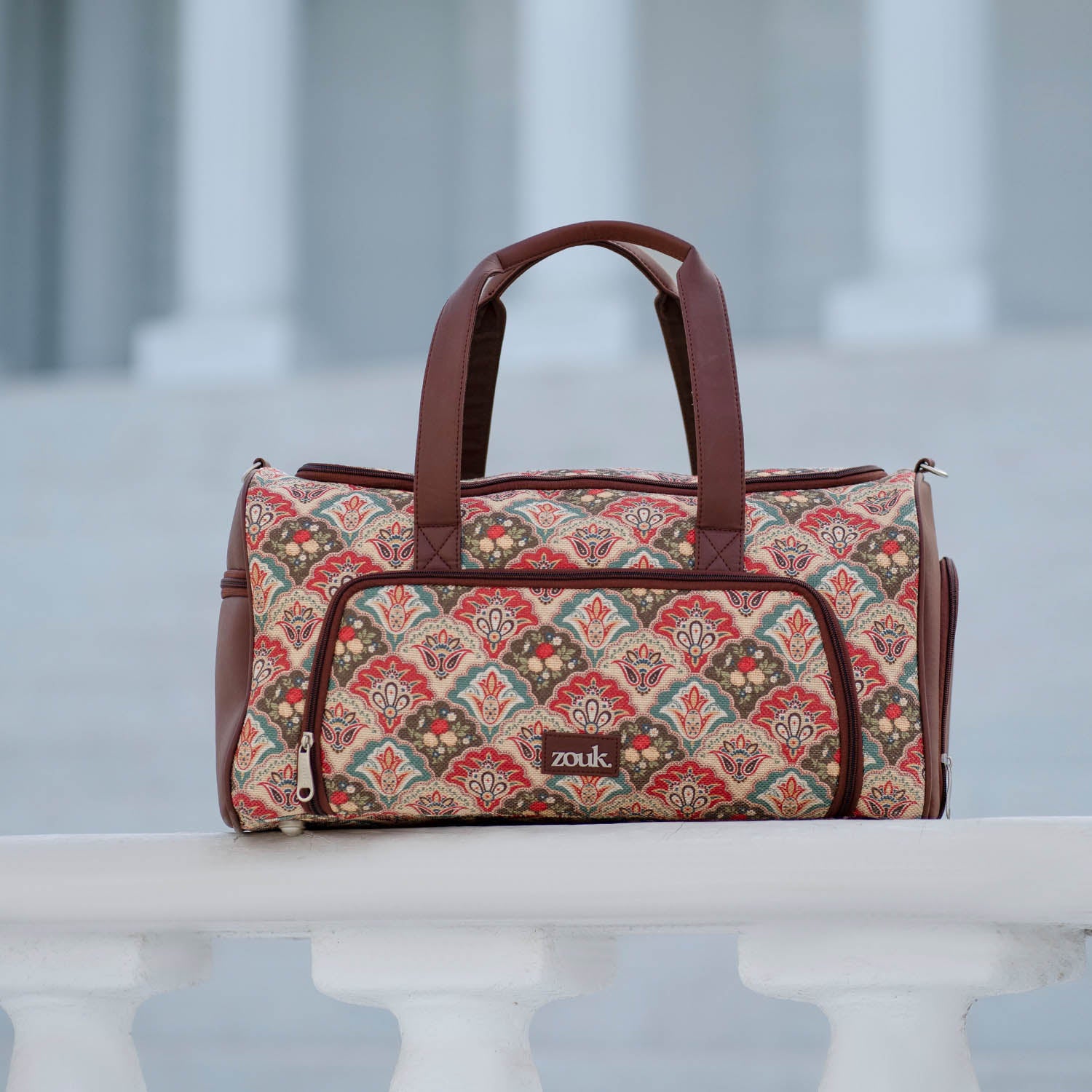 Mughal Art Multicolor Weekender Duffle Bag
