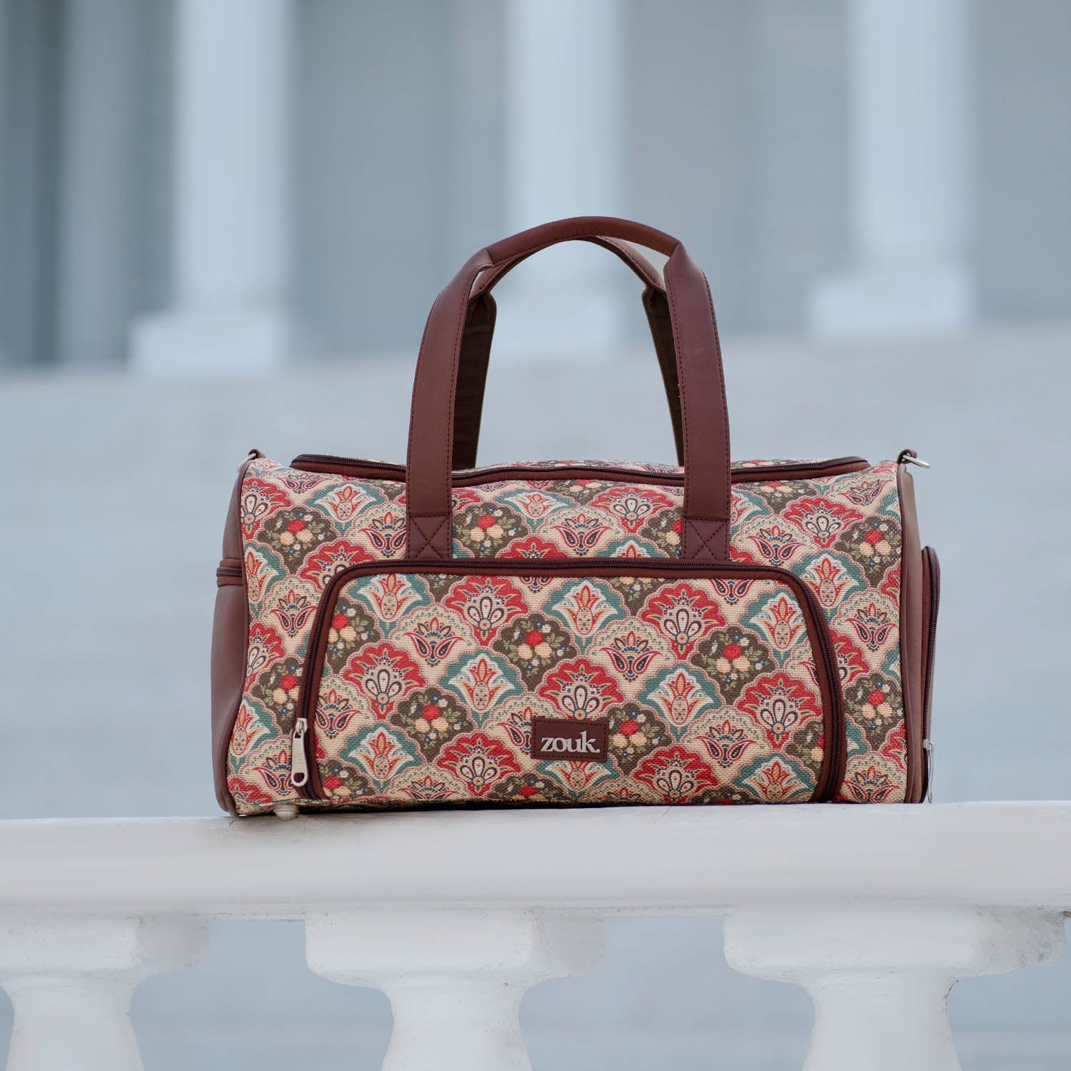 ZIP-Mughal Art Multicolor Weekender Duffle Bag