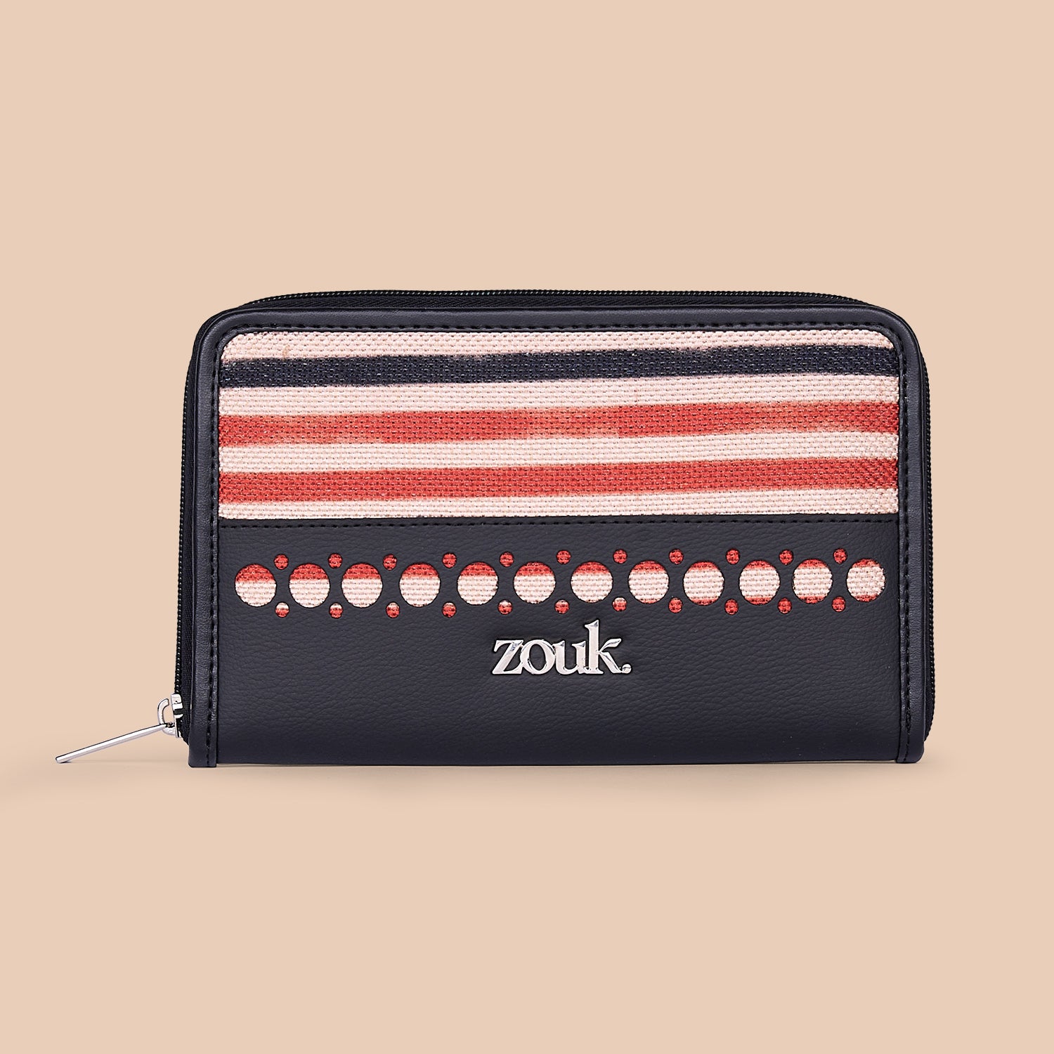 Eden Zipper Wallet - Qutub Stripes