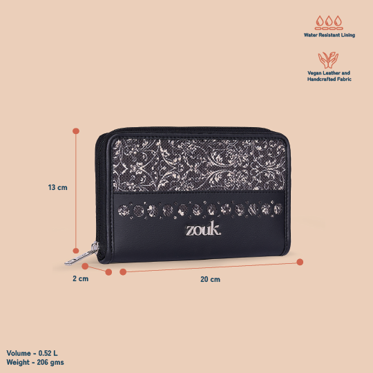 Eden Zipper Wallet - Lattice Lace