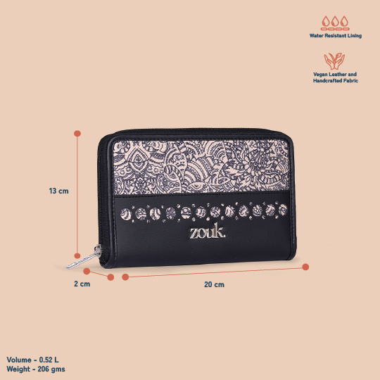 Eden Zipper Wallet - Colaba Shirin