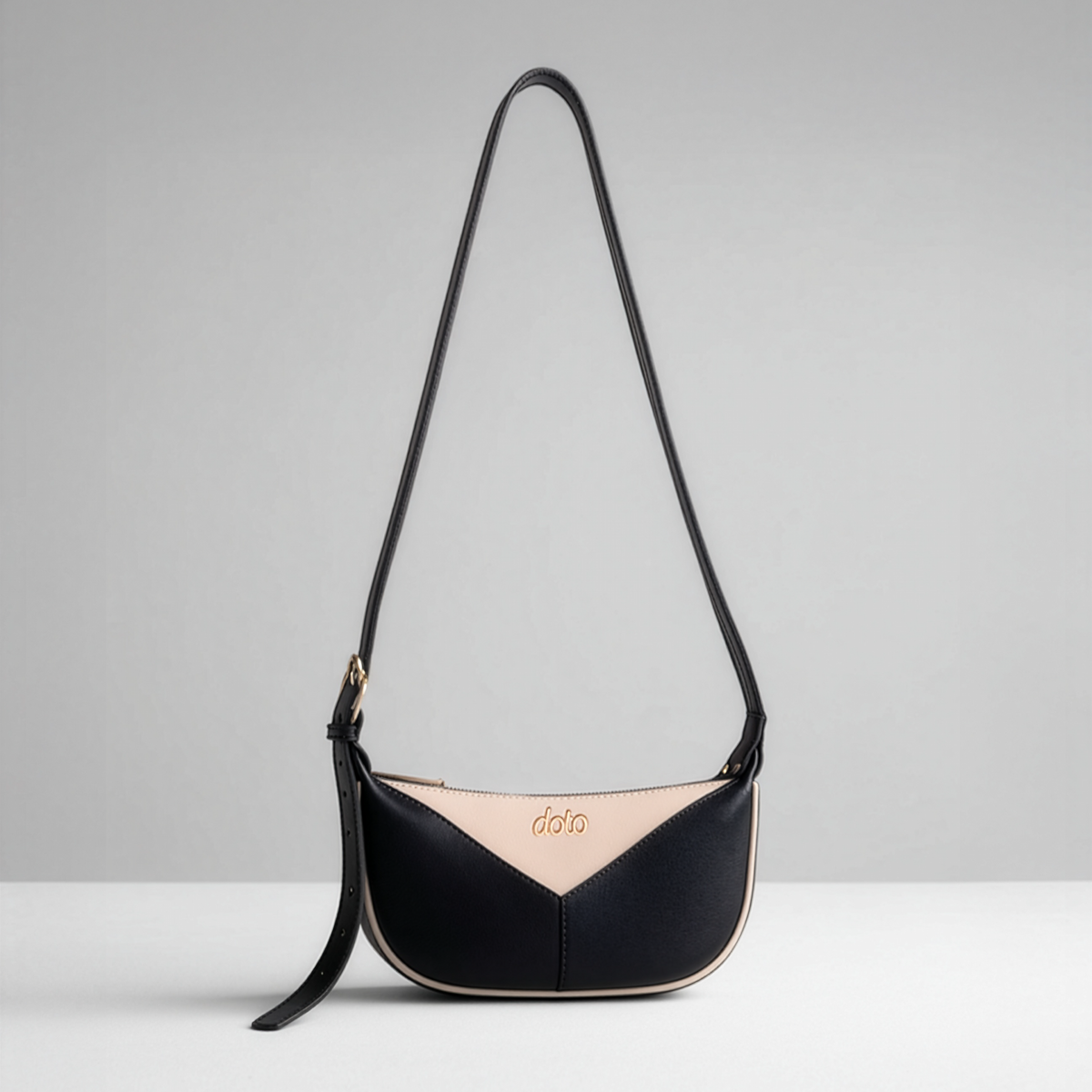 ENSO CROSSBODY BAG (Black & Beige)