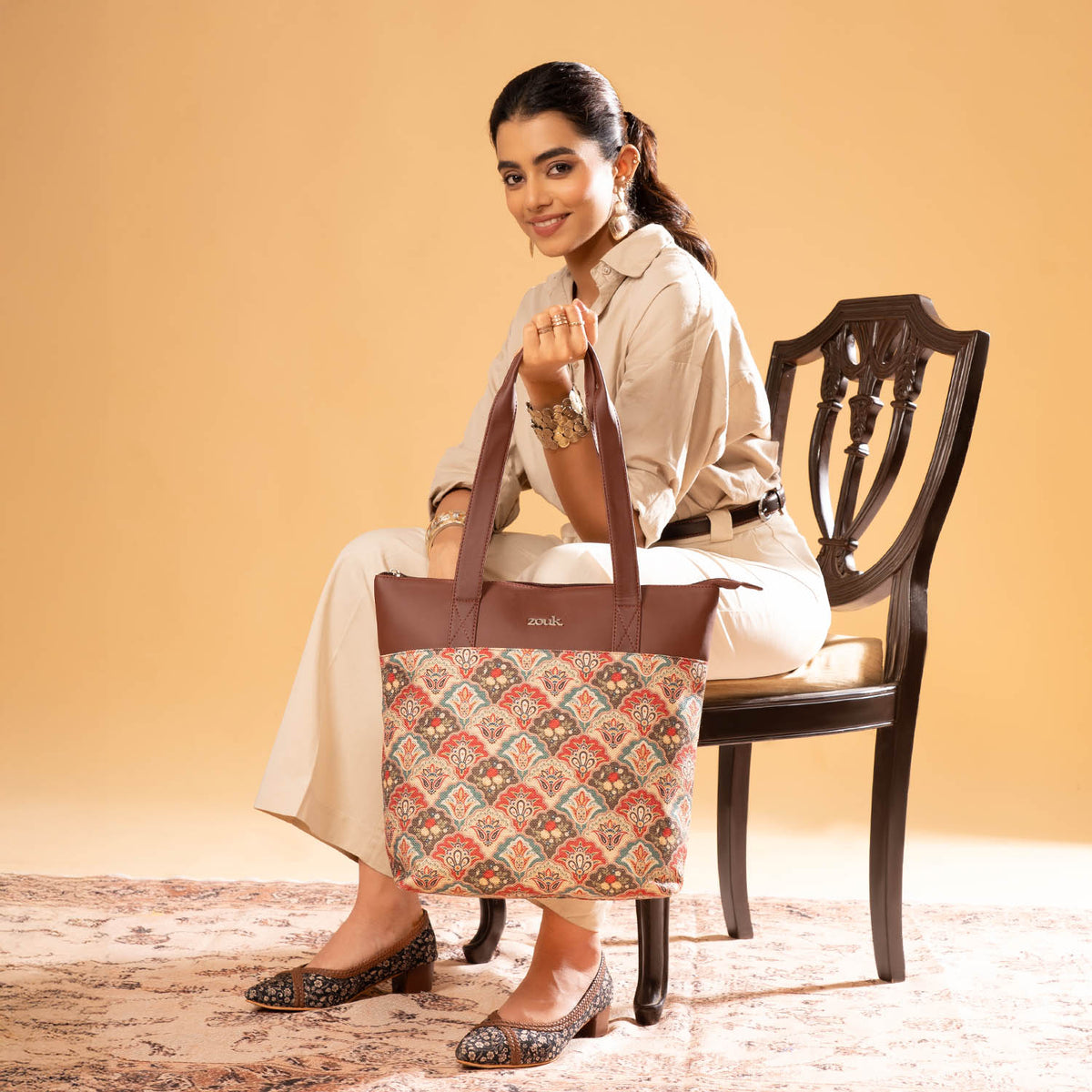 Mughal Art Multicolor Everyday Tote Bag