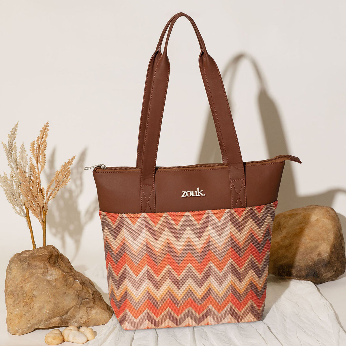 Tidal Wave Everyday Tote Bag & Chain Wallet Combo