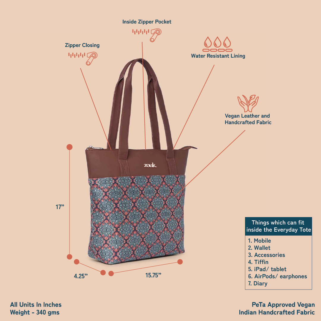 Kolkata Nouveau Everyday Tote Bag