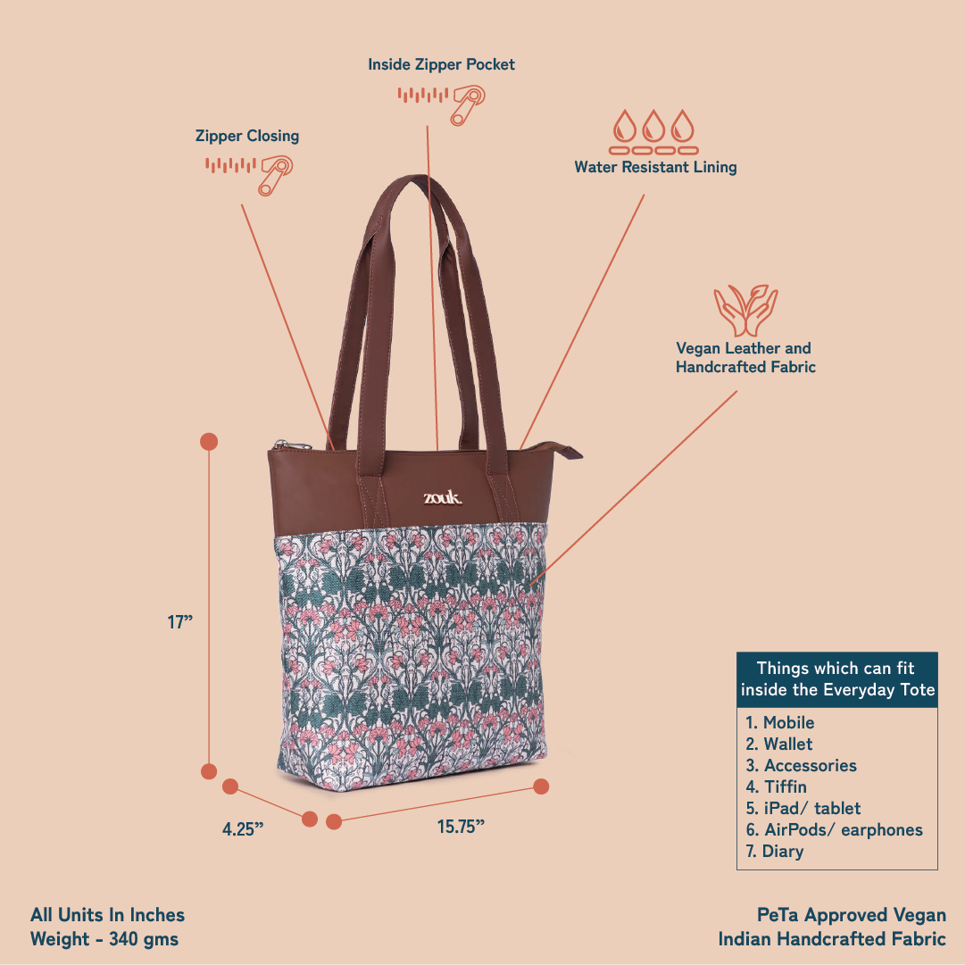 Hooghly Nouveau Everyday Tote Bag