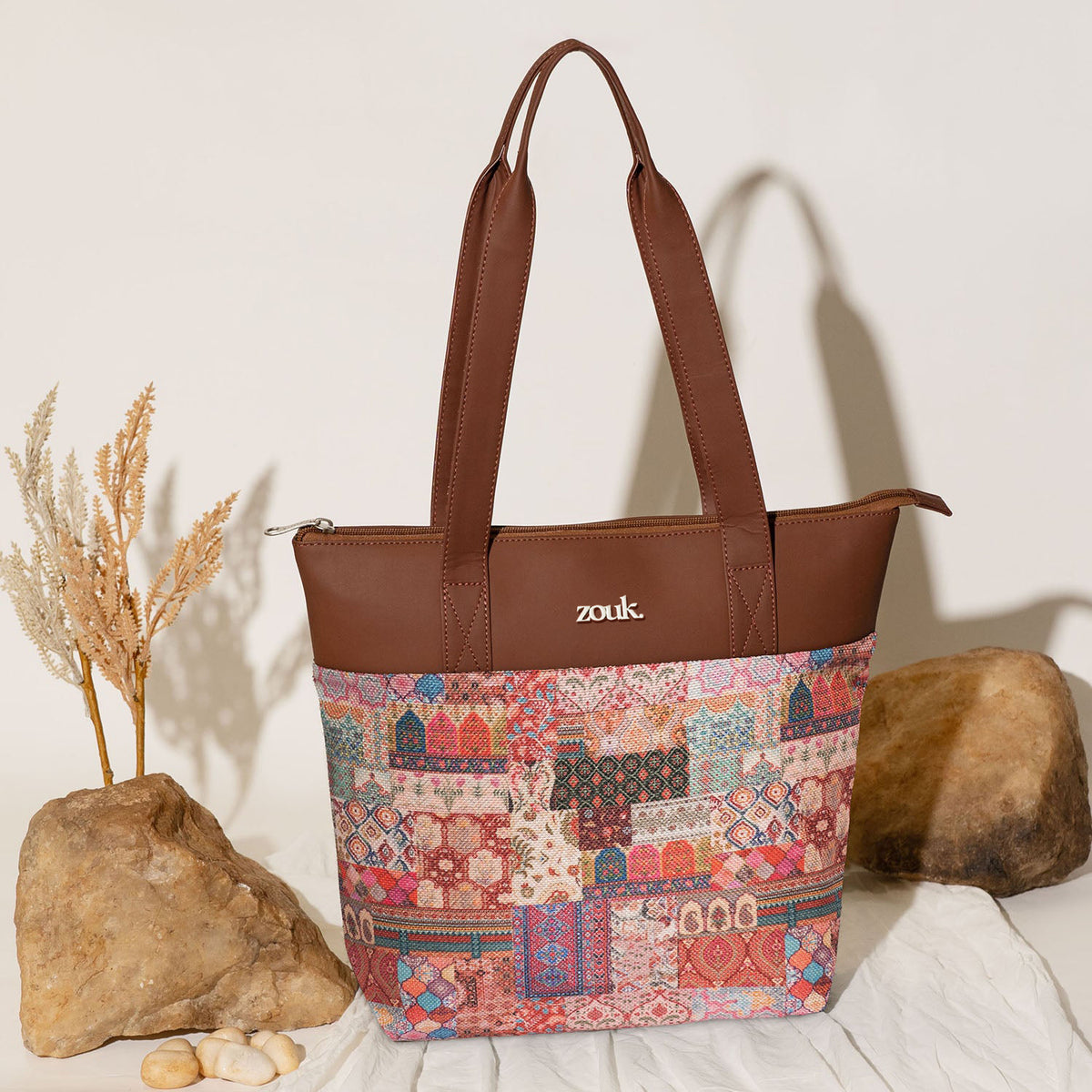 Kutch Gamthi Everyday Tote Bag & Chain Wallet Combo