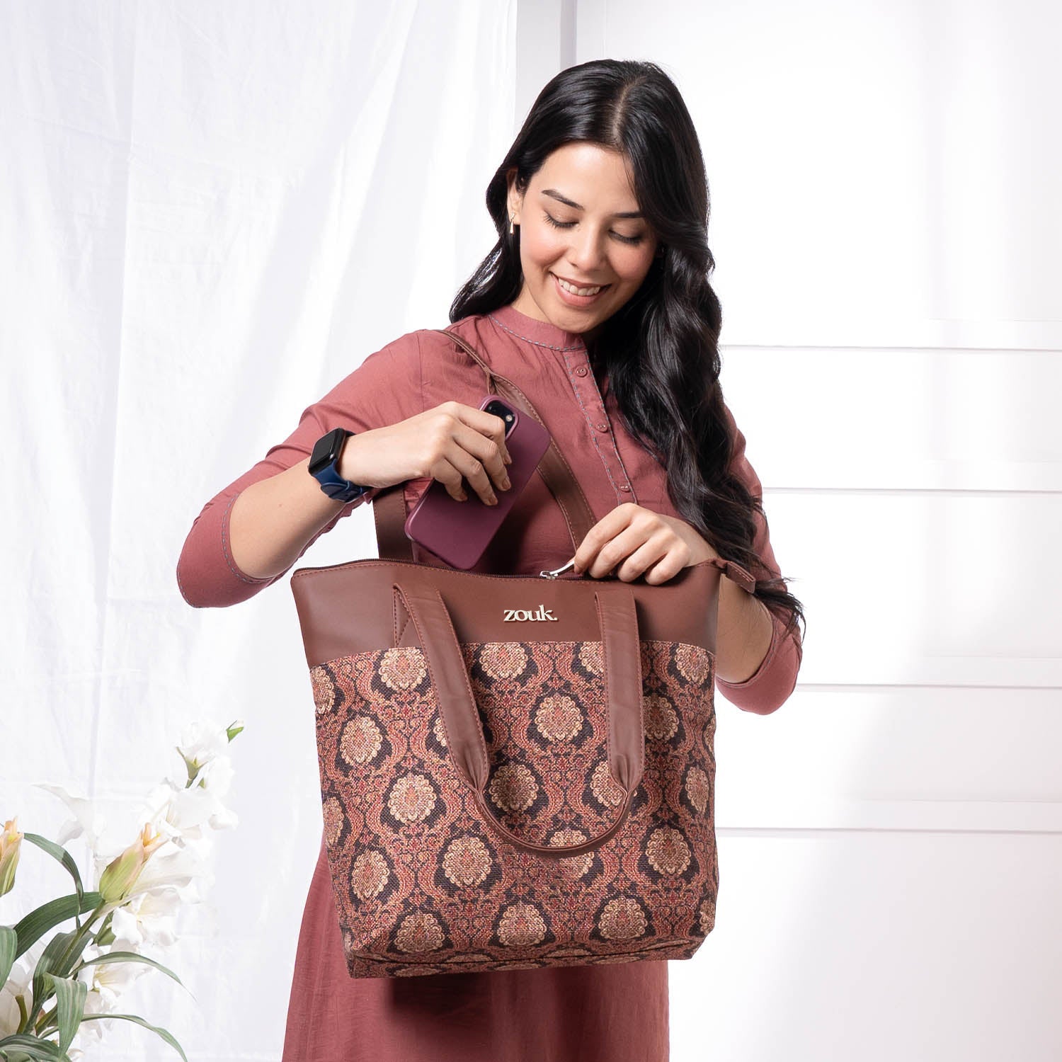 Jodhpur Damask Everyday Tote Bag