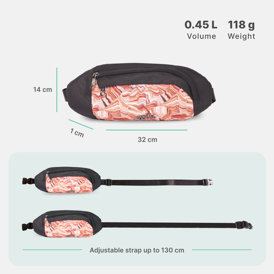 Nicobar Coral Faye Fanny Pack