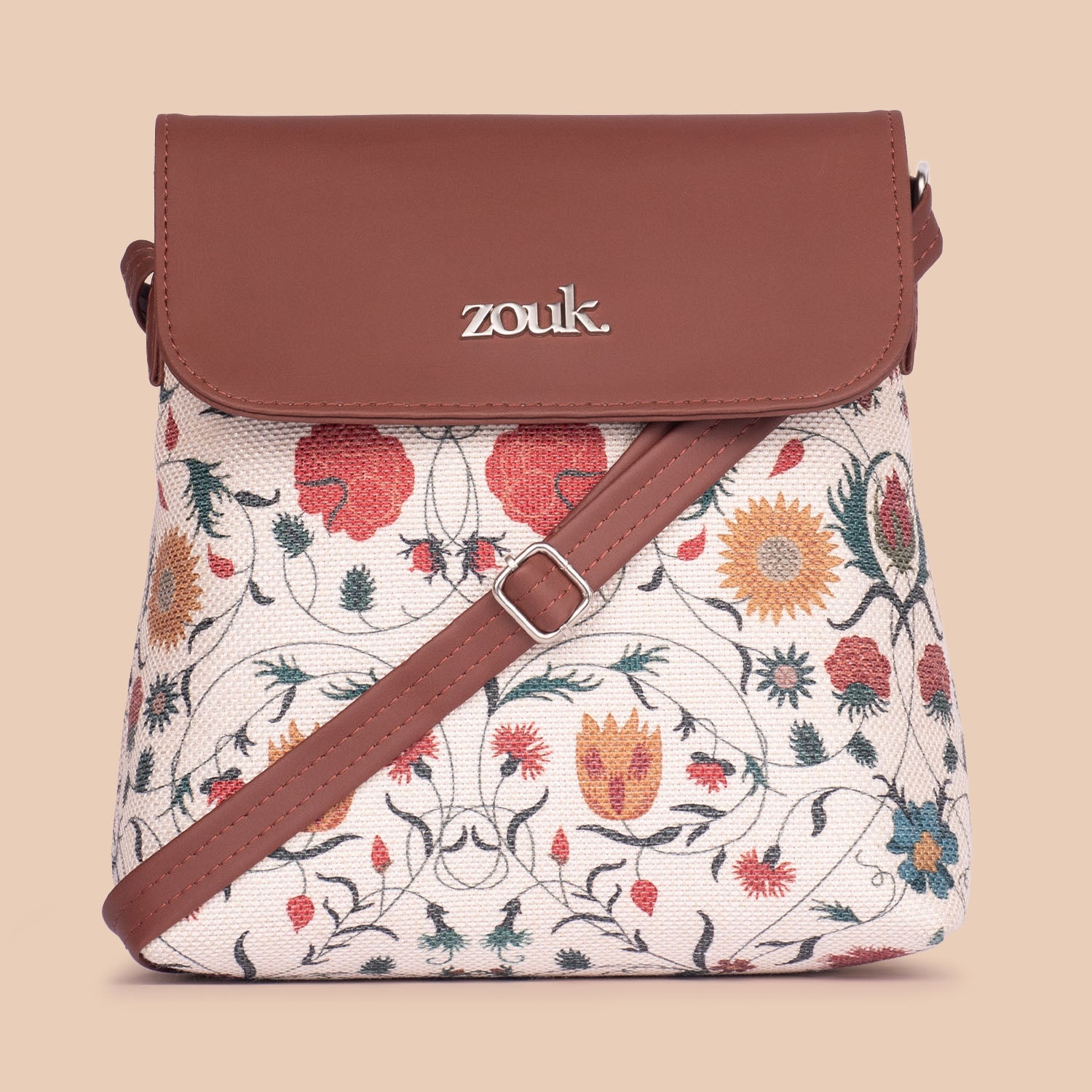 Junagarh Florals Flap Sling Bag