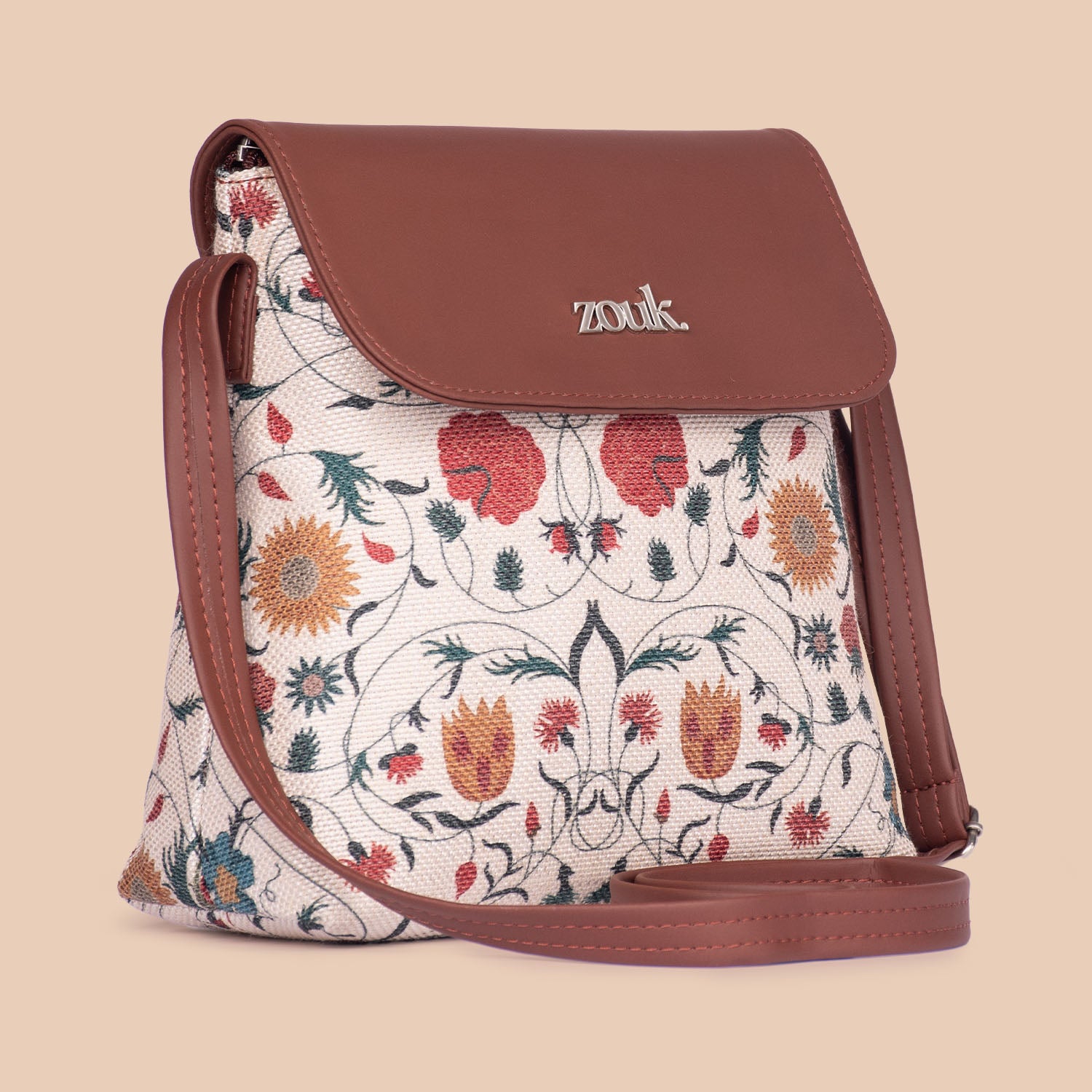 Junagarh Florals Flap Sling Bag