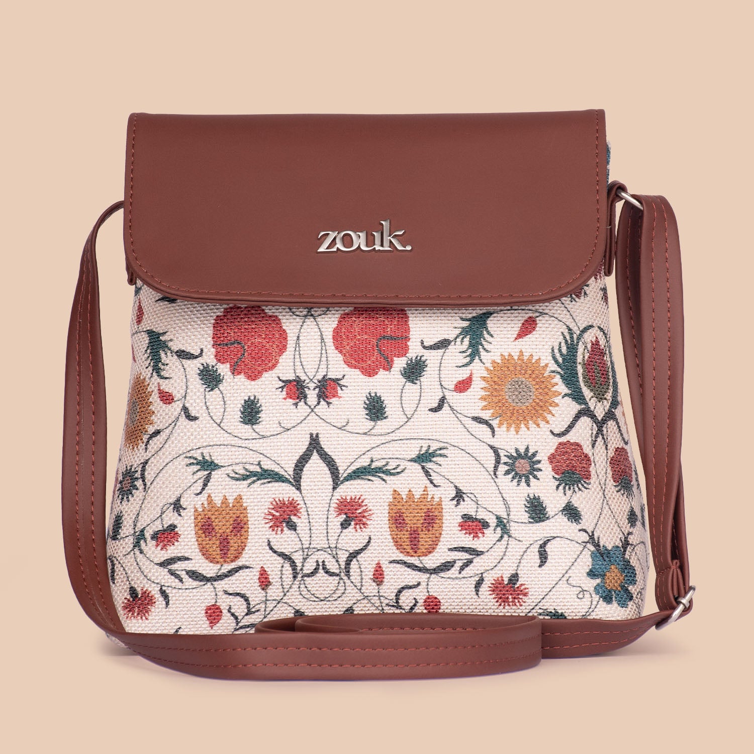 Junagarh Florals Flap Sling Bag