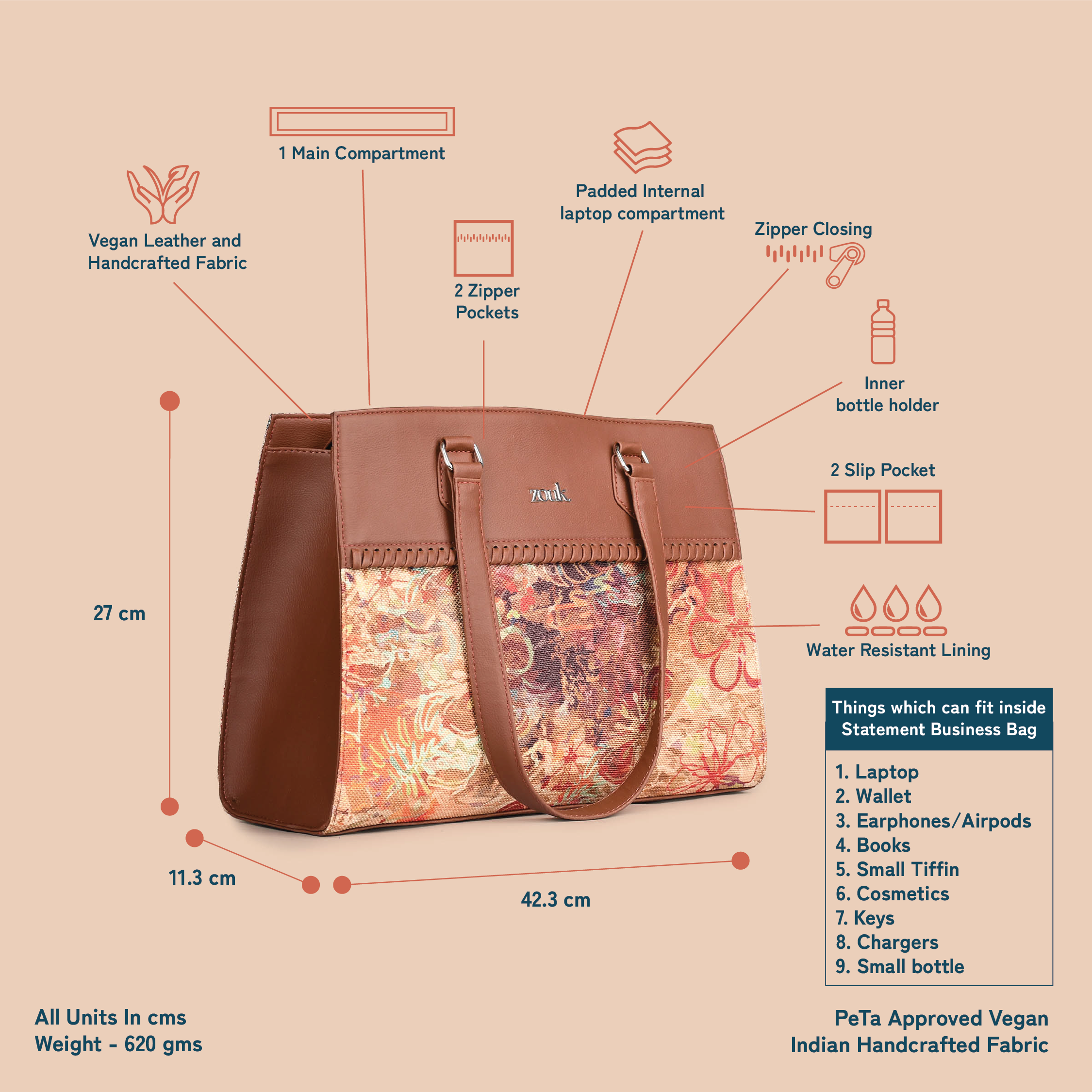 ZIP-FloLov Statement Business Bag