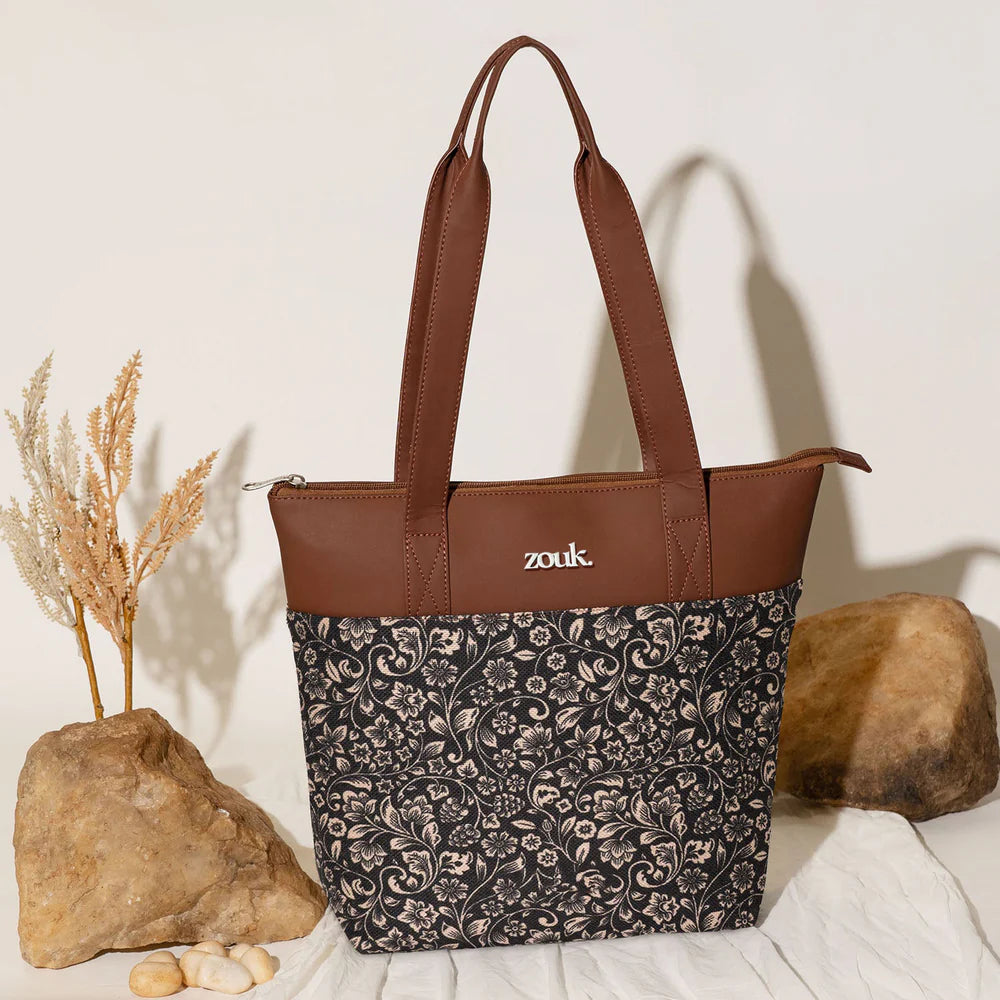 FloMotif Everyday Tote Bag and Structured Shoulder Bag Combo