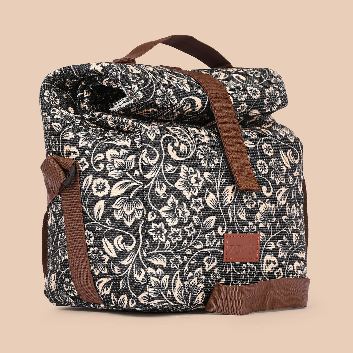 ZIP-FloMotif Roll Up Lunch Bag