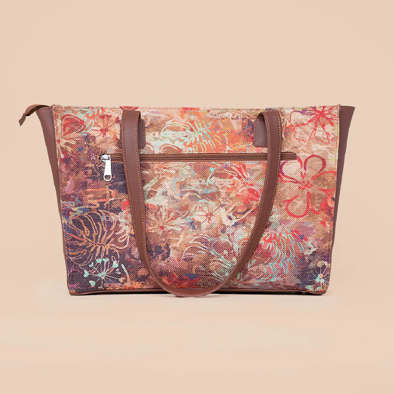 FloLov & Mughal Motif - Office Tote Bag & Sling Bag Combo