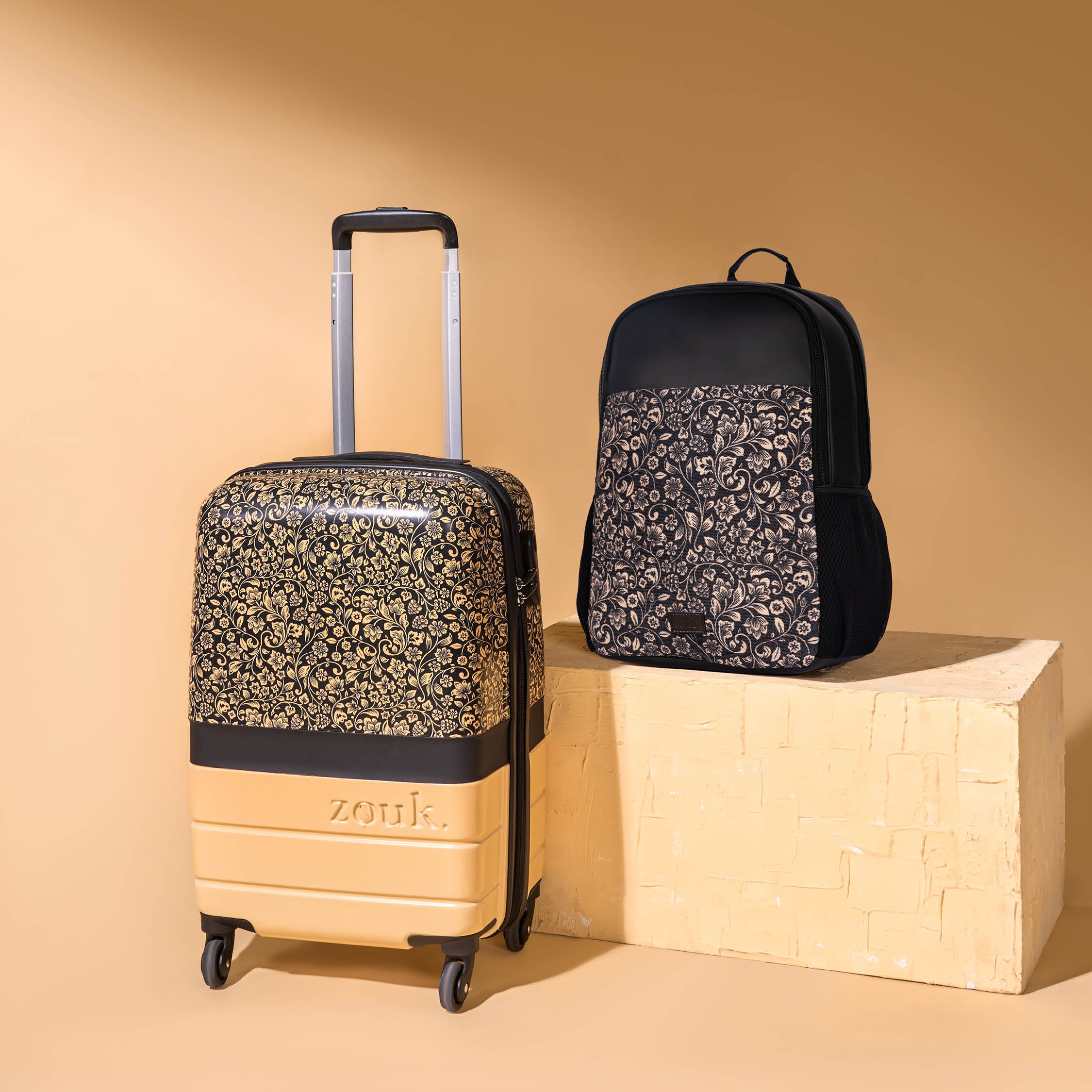 FloMotif Raahi Trolley x FloMotif Statement Backpack