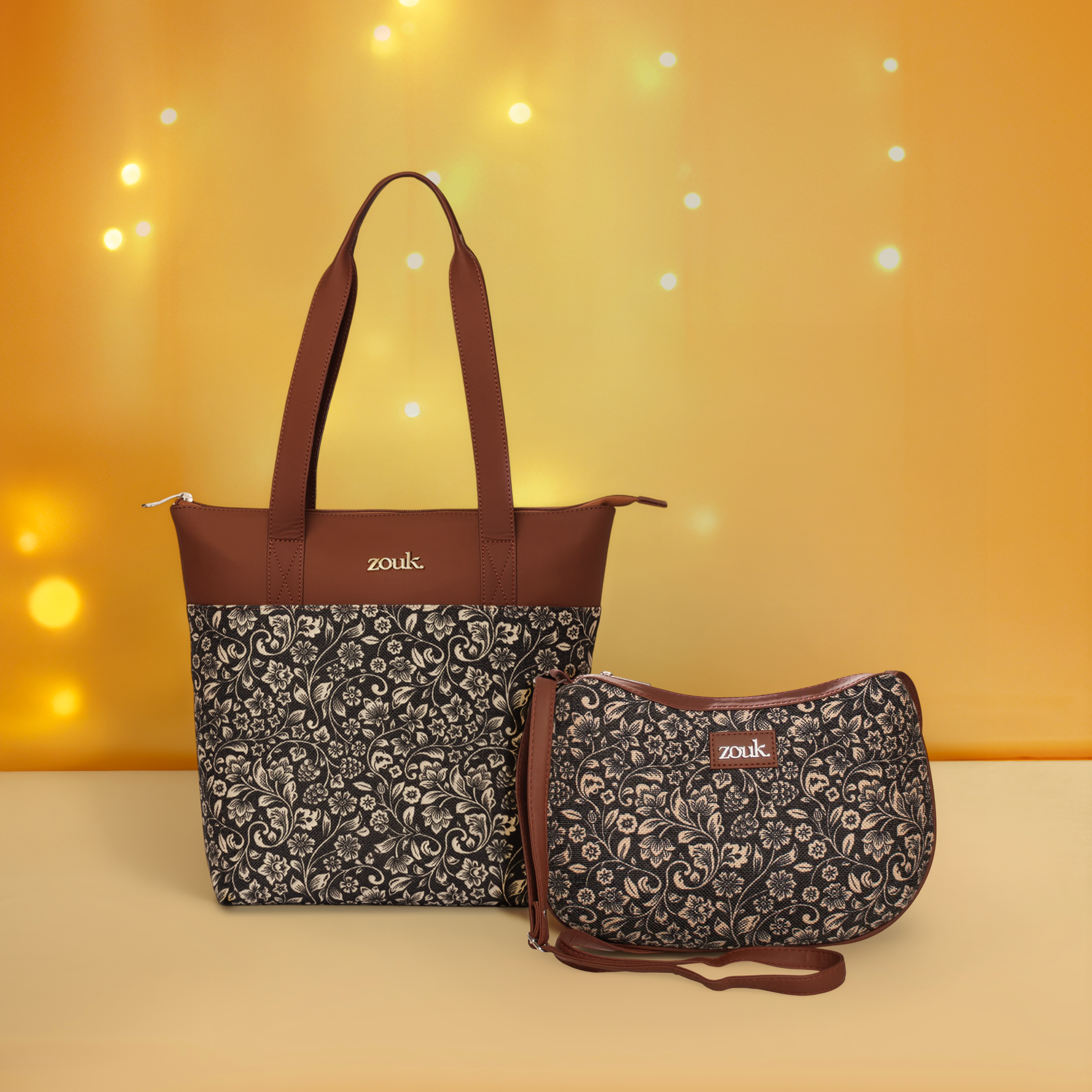 FloMotif Everyday Tote Bag and Structured Shoulder Bag Combo