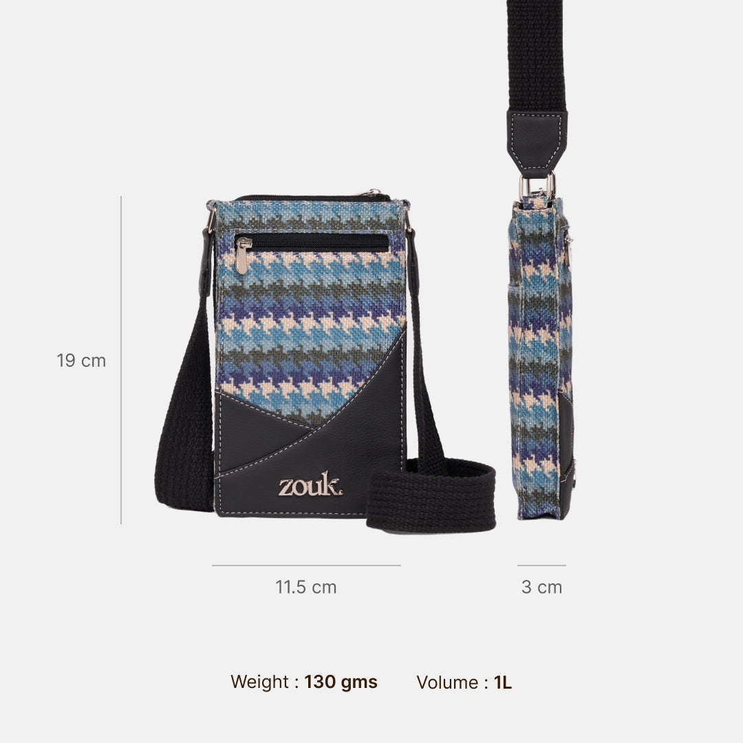 Raya Phone Sling Bombay Houndstooth