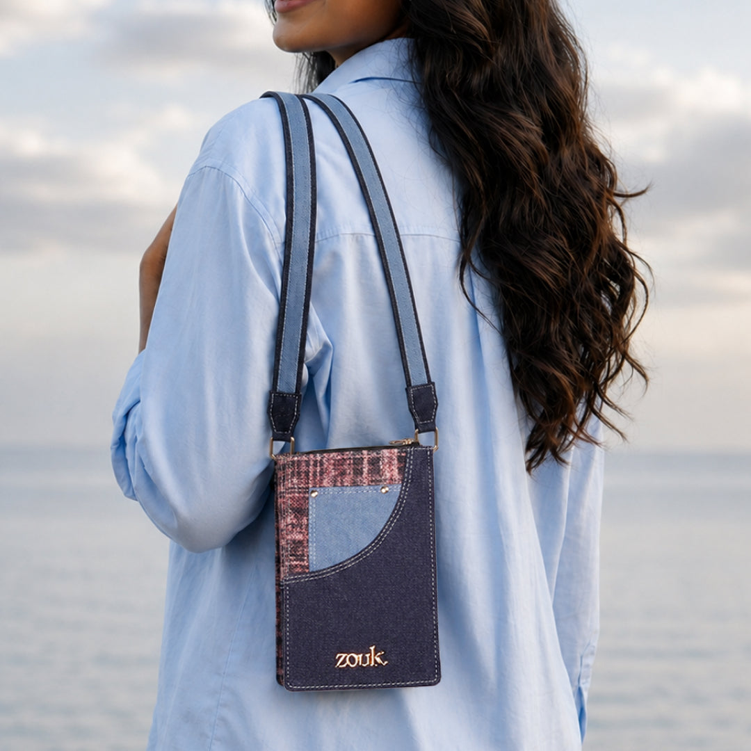 Rumi Phone Sling Cashmere Noir (Pink)