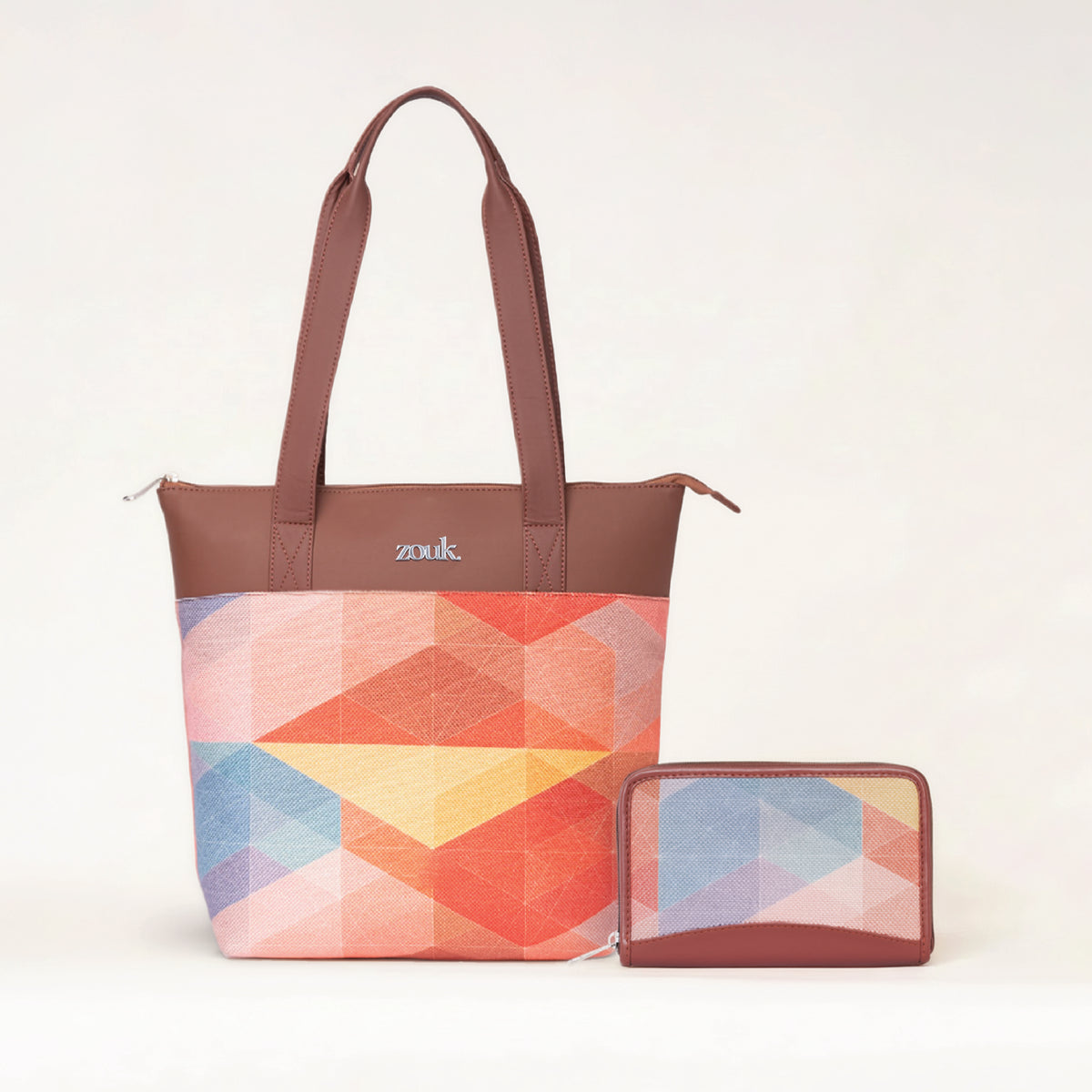 GeoOptics Everyday Tote Bag & Chain Wallet Combo