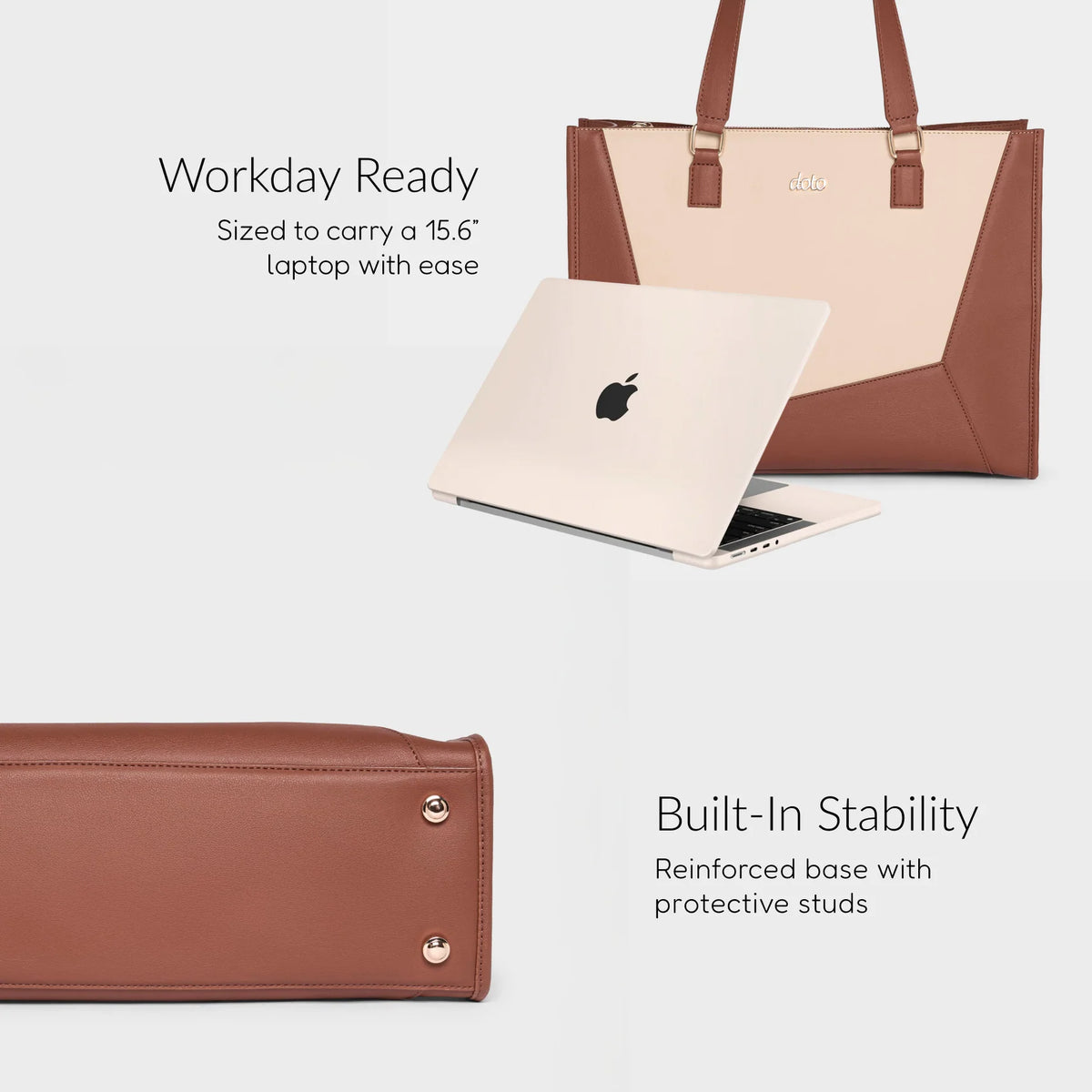 GOKYO WORK TOTE (TAN & BEIGE)