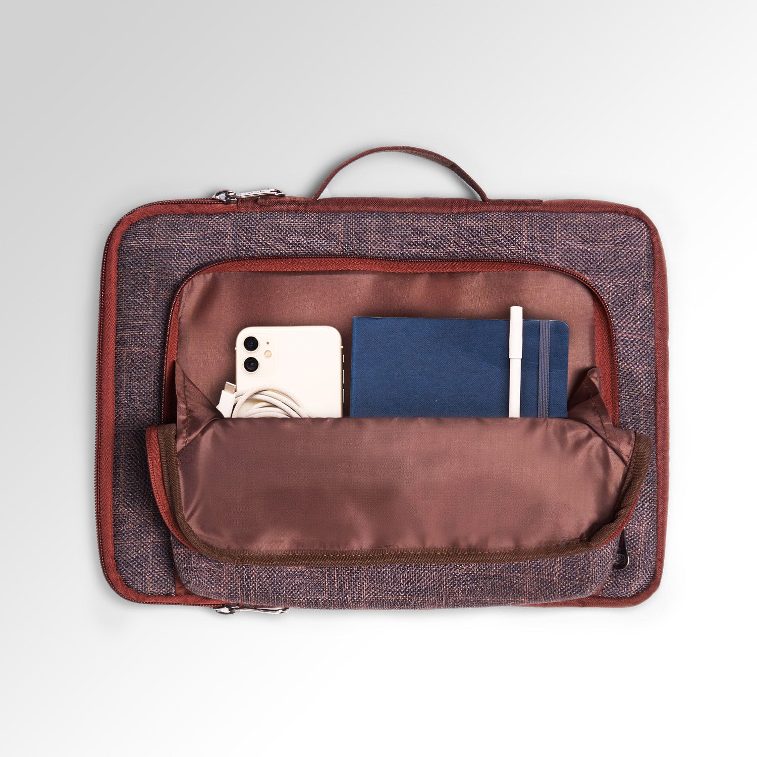 Golkonda Brass Urban Laptop Sleeve - 14inch (Brown)