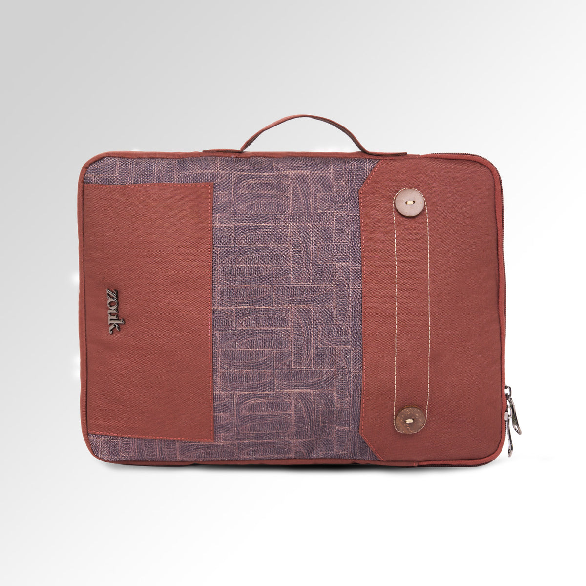 Golkonda Brass Urban Laptop Sleeve - 14inch (Brown)