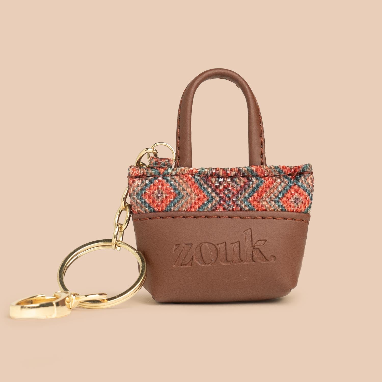 ZIP-Gwalior Twill Power Potli Keychain