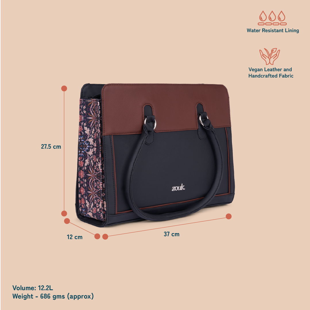 Hannah Office Bag - Kashmir Blooms