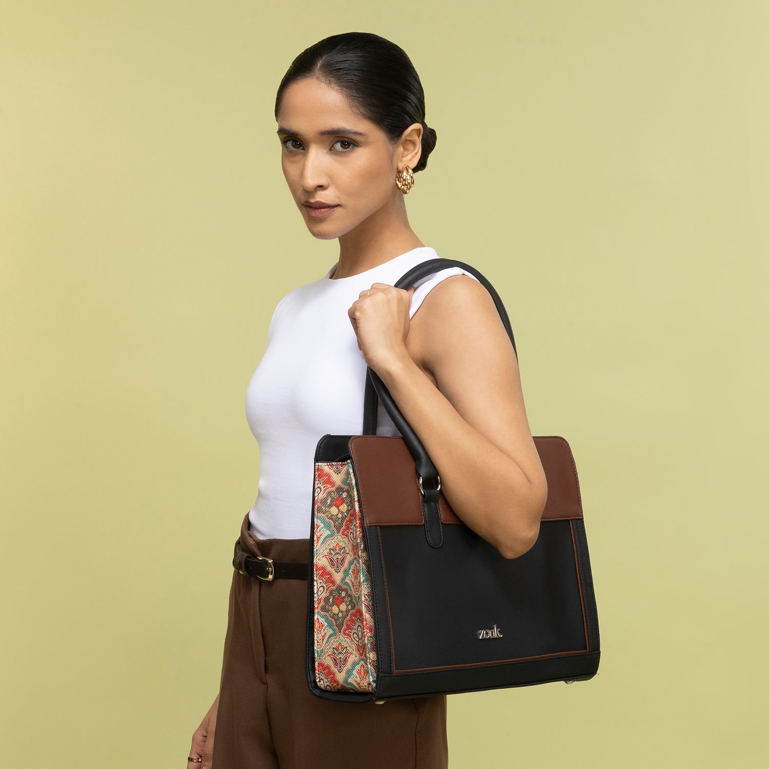 Hannah Office Bag - Mughal Art Multicolor