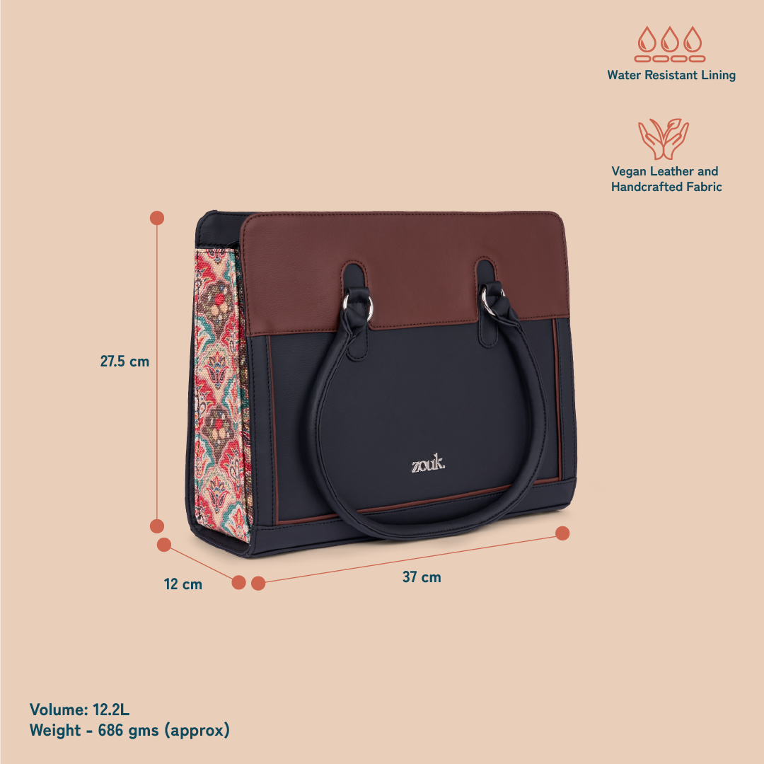 Hannah Office Bag - Mughal Art Multicolor