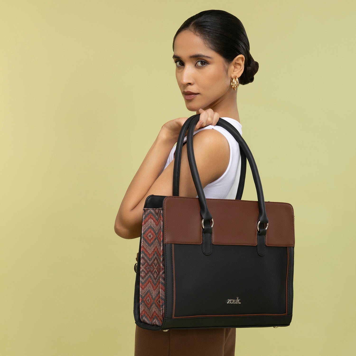 ZIP-Hannah Office Bag - Gwalior Weaves