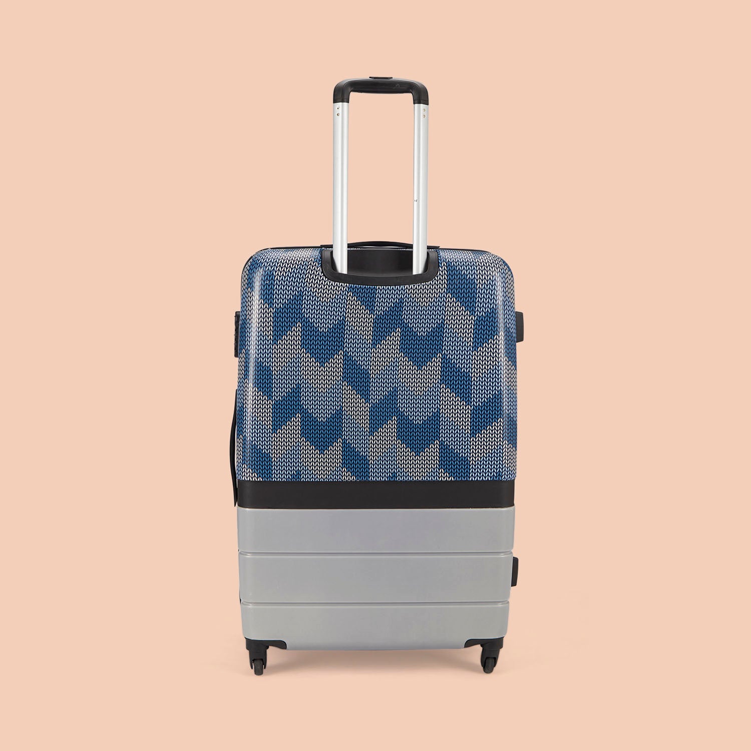 Himachal Chevron Grey Raahi Trolley Bag (Large)