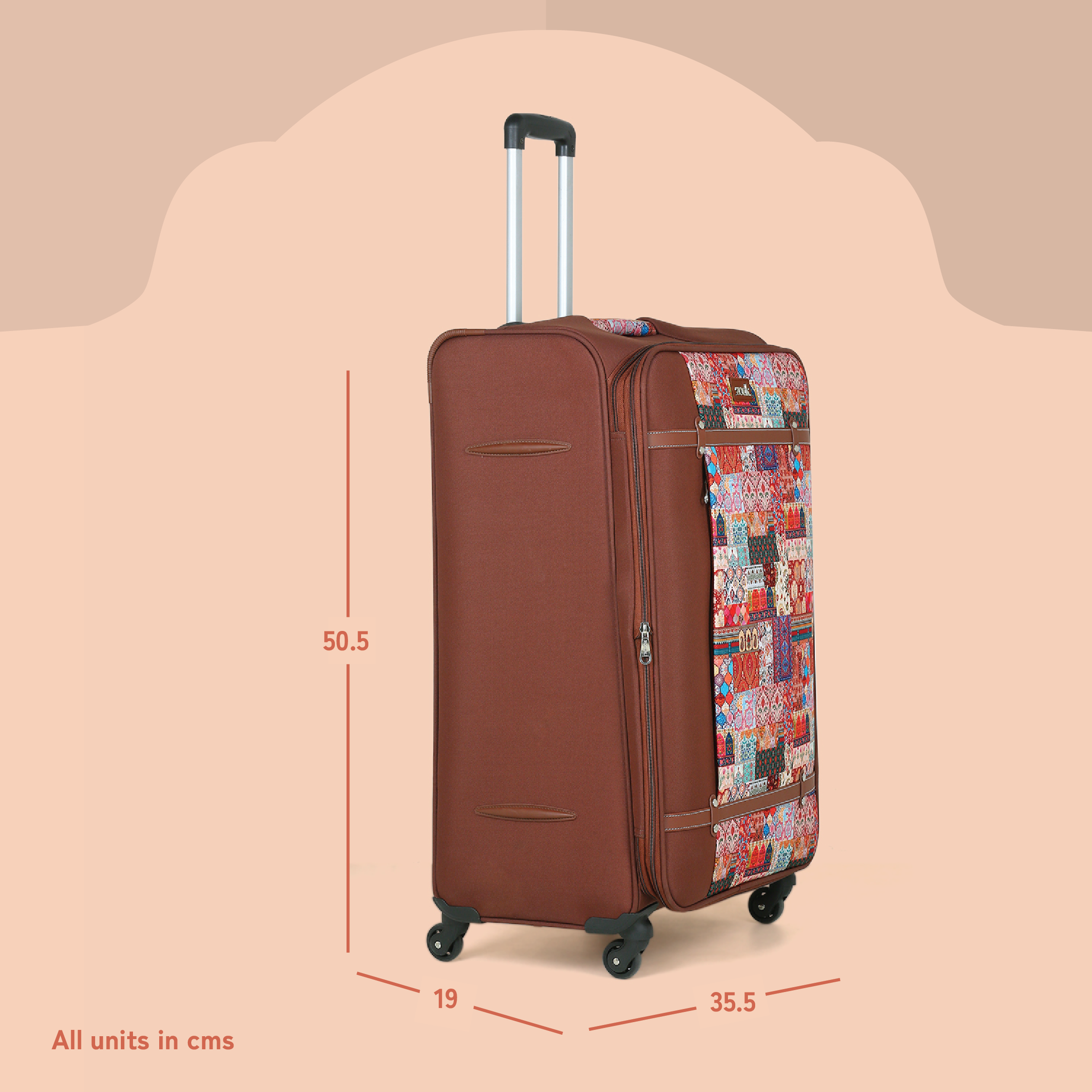 Kutch Gamthi Saira Trolley Bag (Cabin)