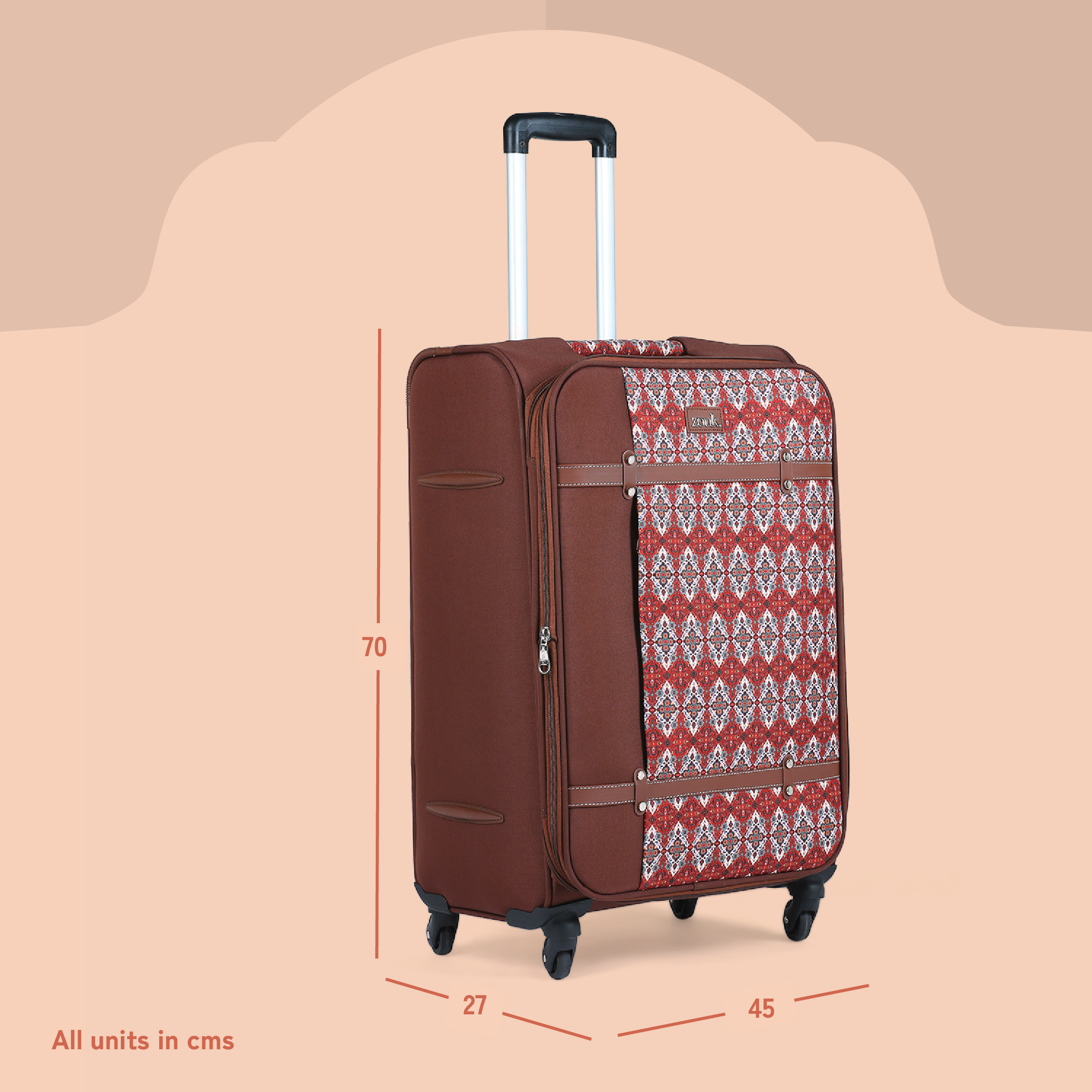 Agra Durrie Saira Trolley Bag (Large)