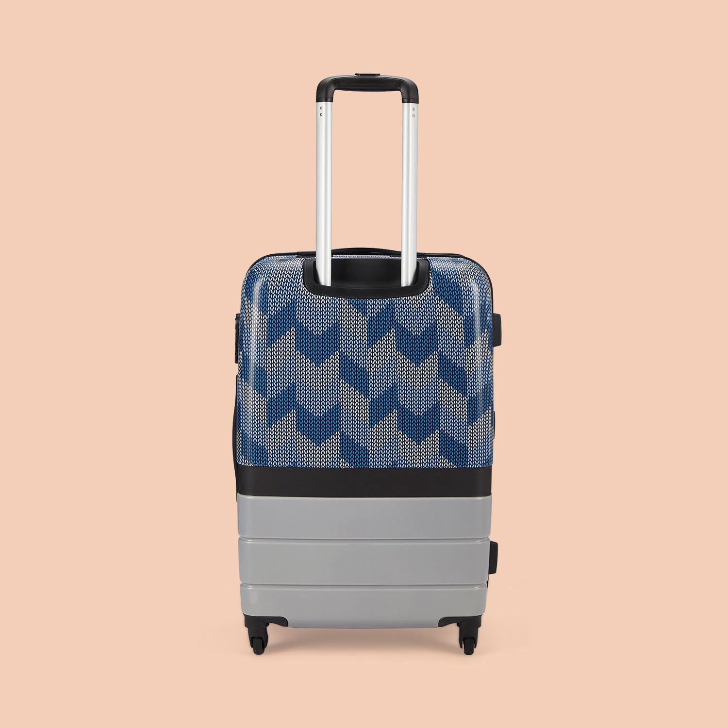 Himachal Chevron Grey Raahi Trolley Bag (Medium)