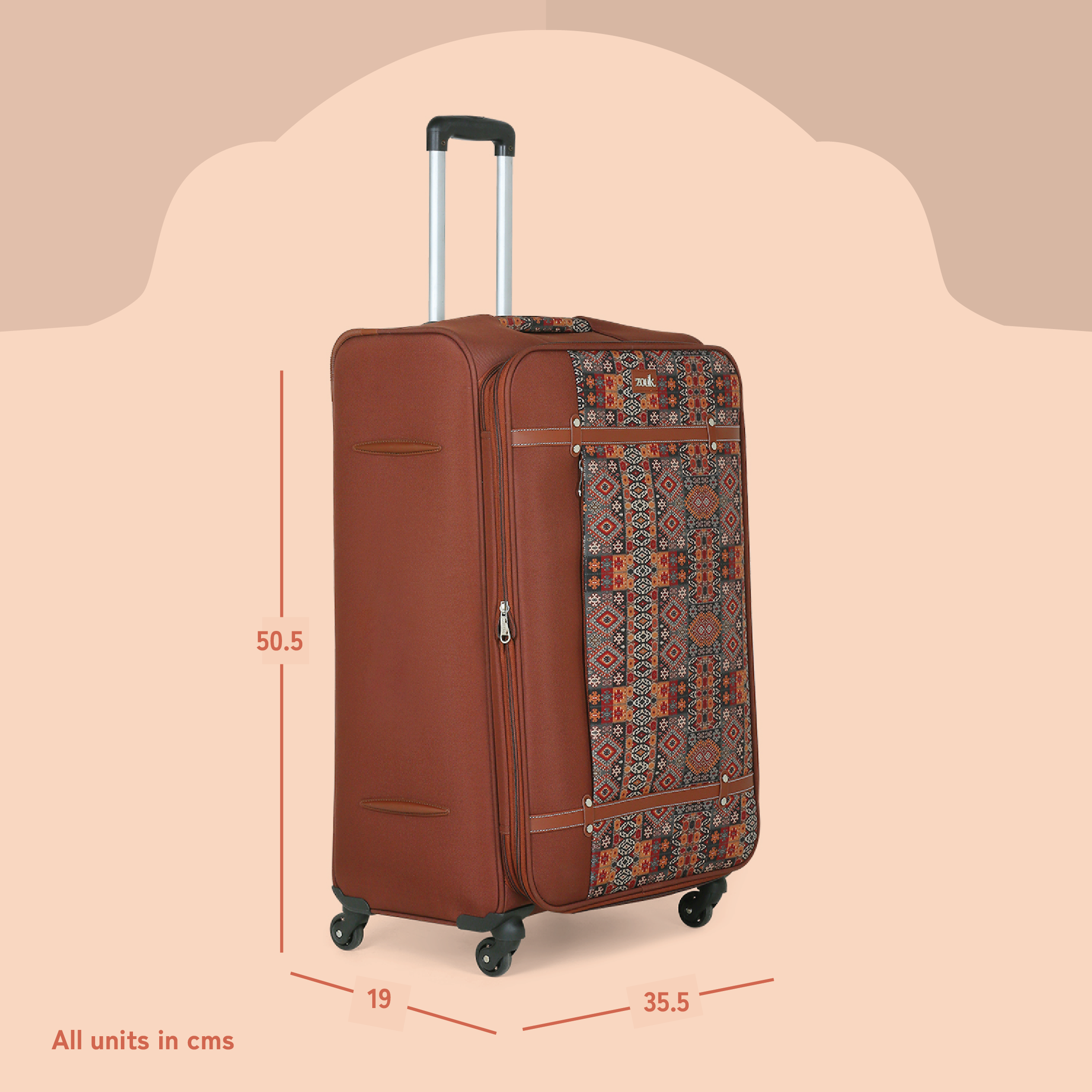 Banaras Elegance Saira Trolley Bag (Cabin)