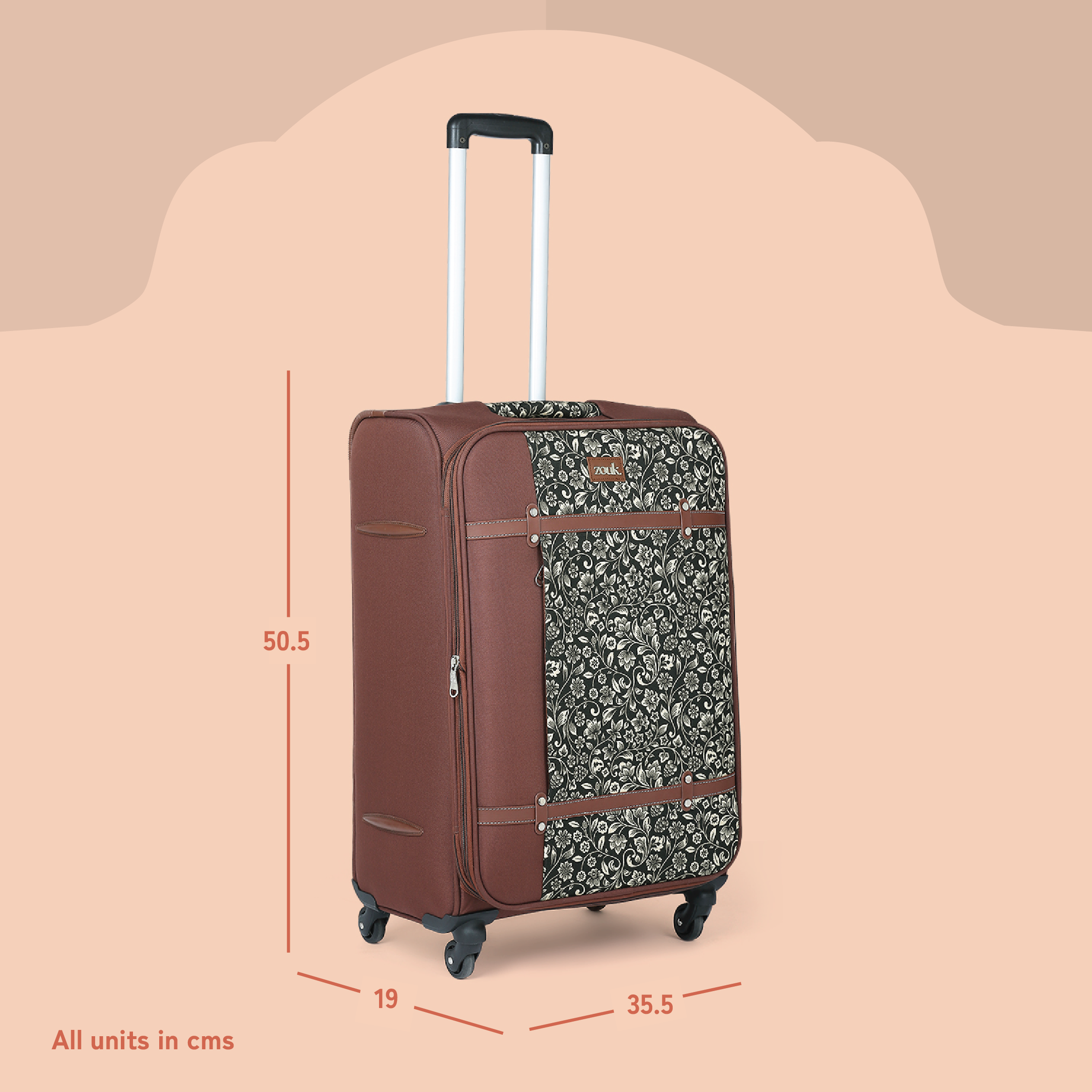 FloMotif Saira Trolley Bag (Cabin)