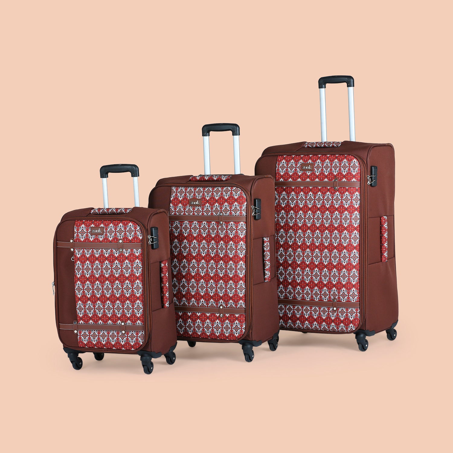 Agra Durrie Saira Trolley Bag Combo