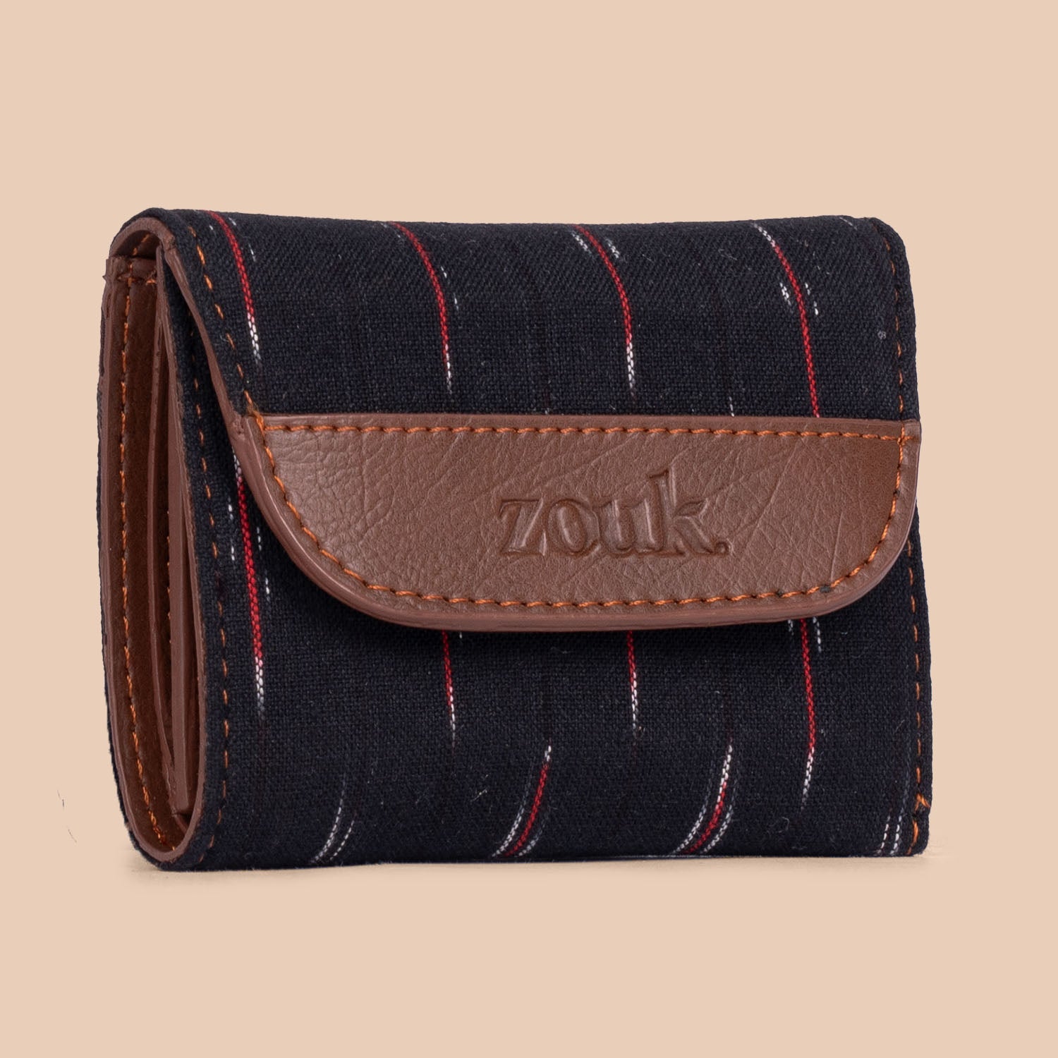 Ikat GreRed Trifold Wallet
