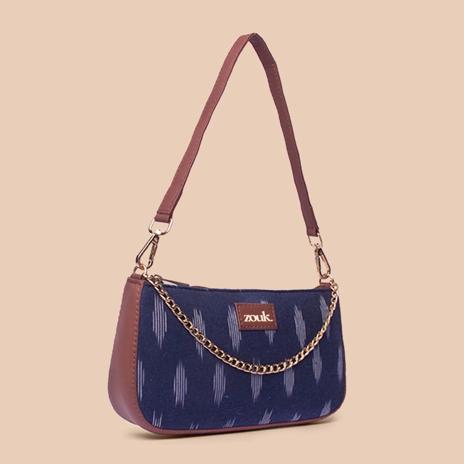 Ikat Jet Blue Baguette