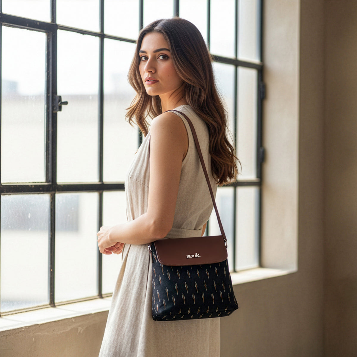 Ikat GreRe Flap Sling Bag