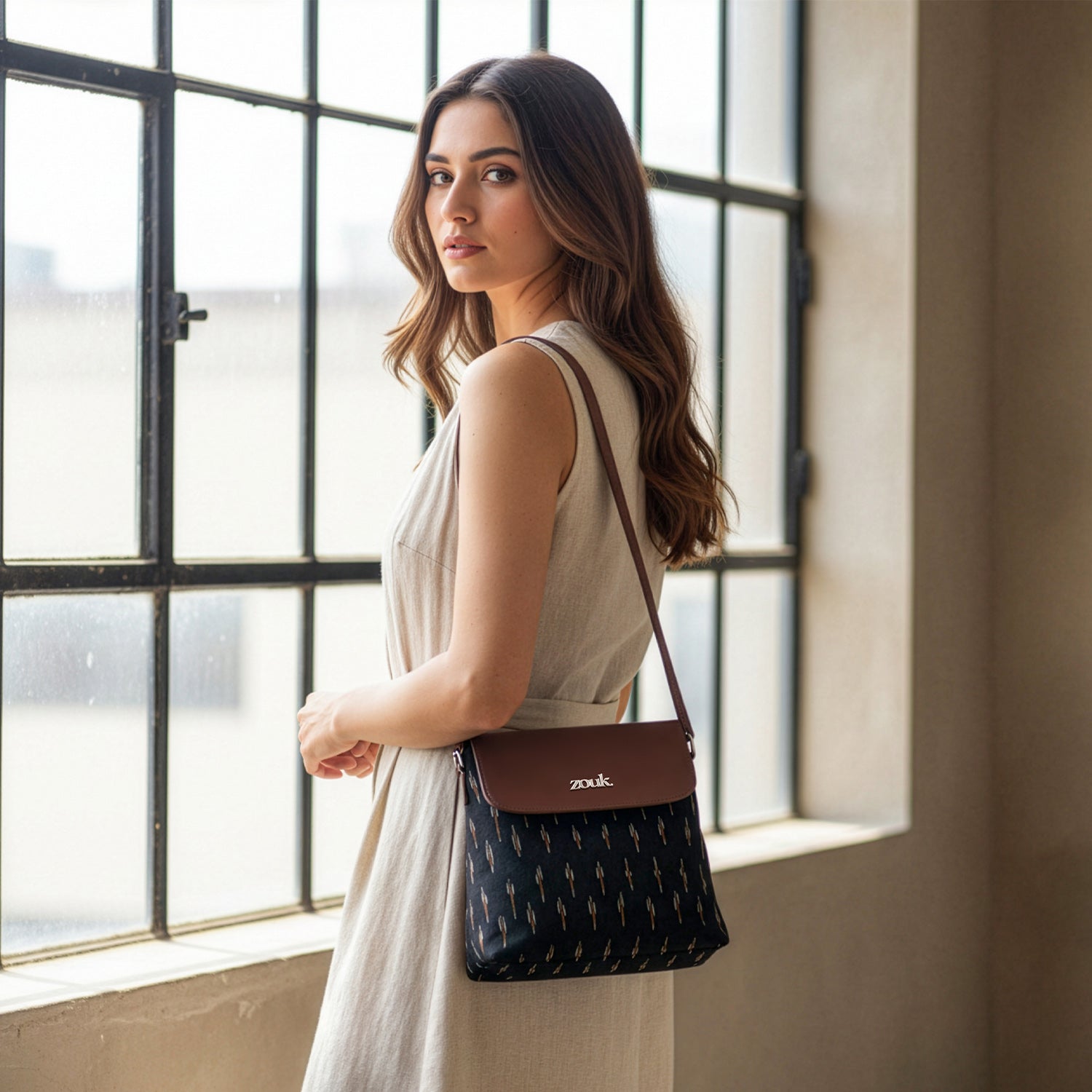 Ikat GreRe Flap Sling Bag