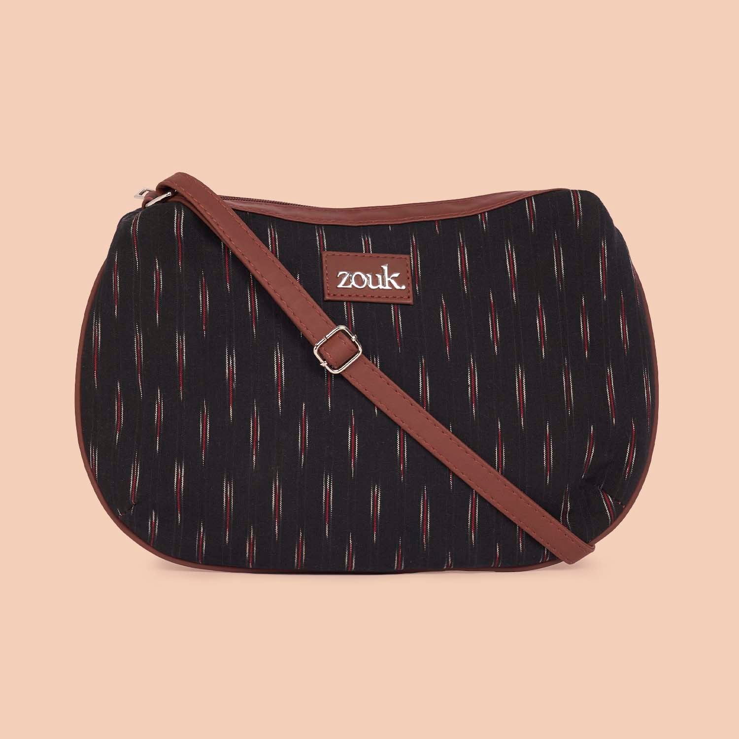 Ikat GreRed Structured Shoulder Bag