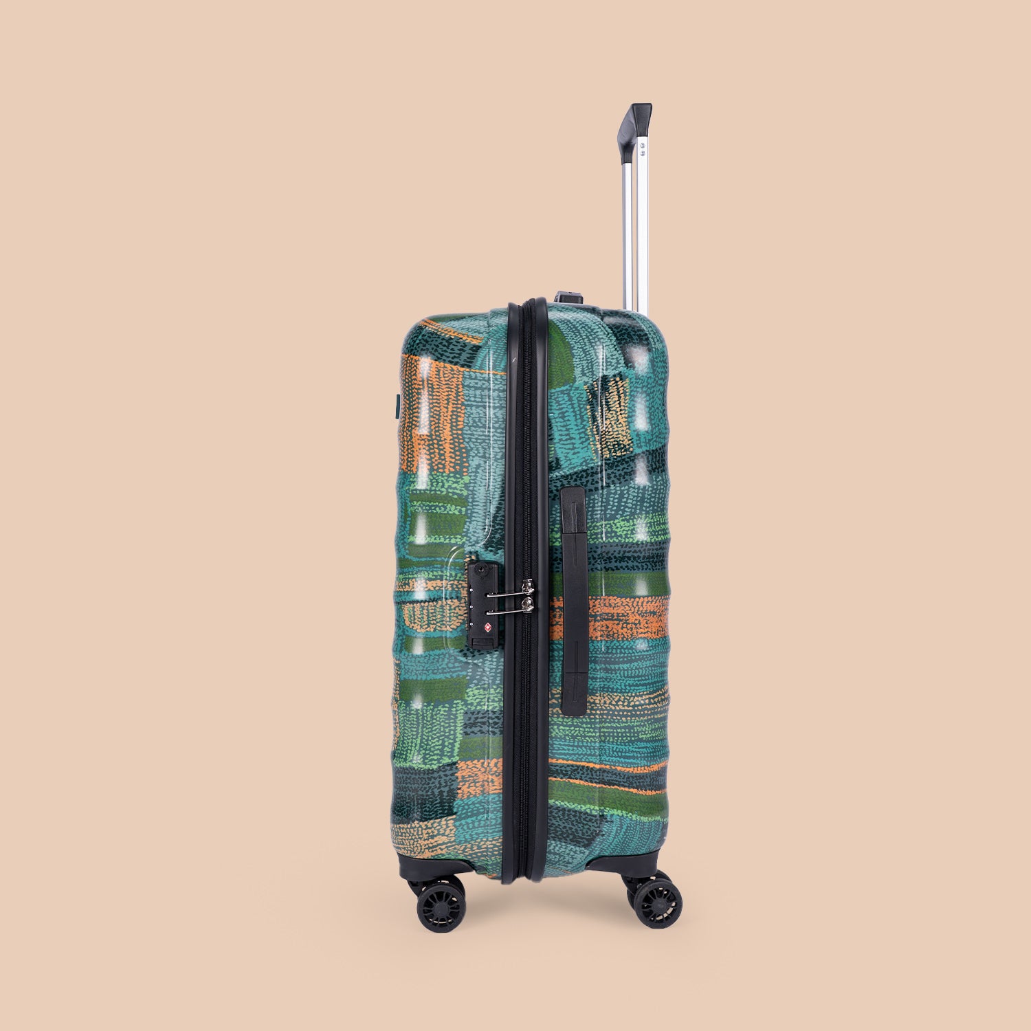 Amorah Trolley Bag Indus Lattice Green