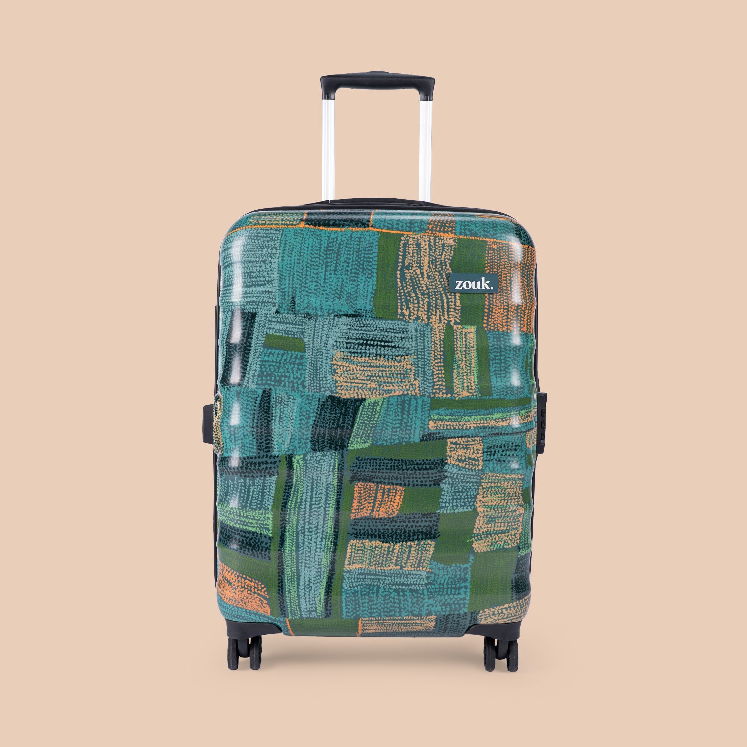 Amorah Trolley Bag Indus Lattice Green