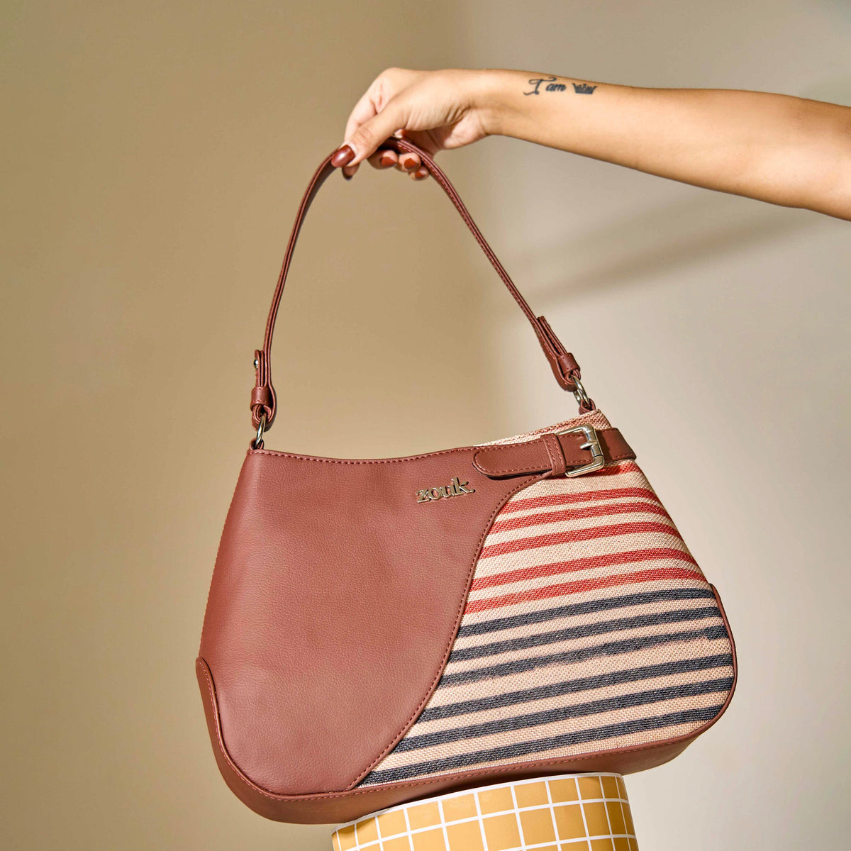 Ira Handbag - Qutub Stripes