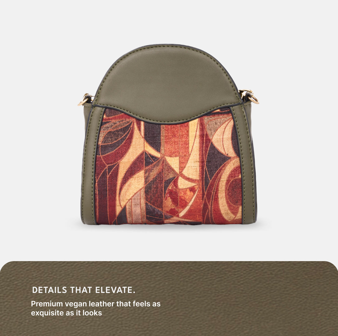 Auric Mehr Potli Bag (Olive)